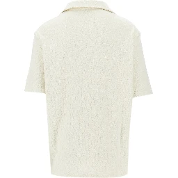Jacquard terry bowling shirt