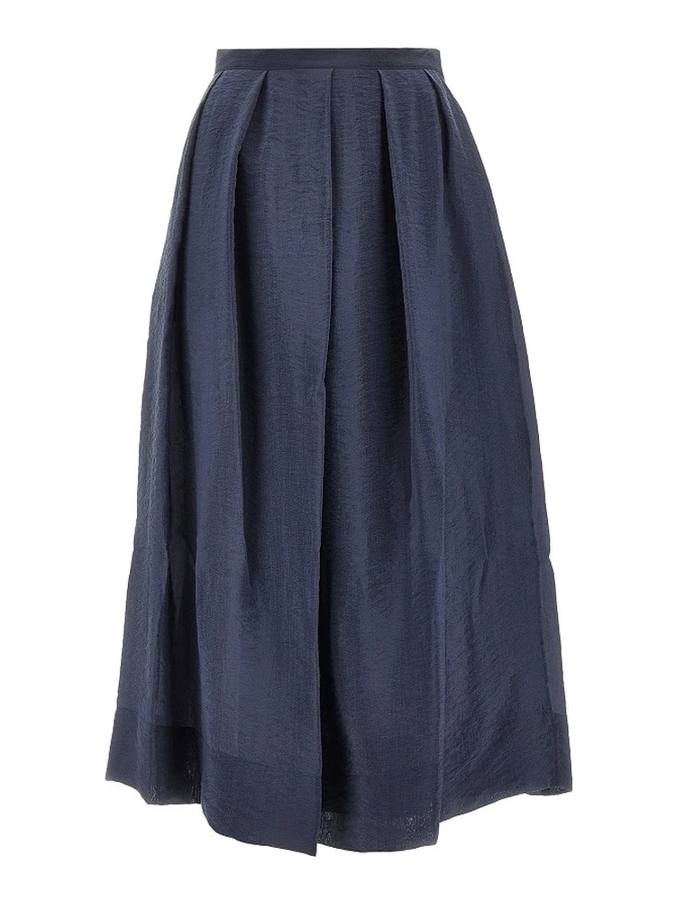 Tecno creponne midi skirt