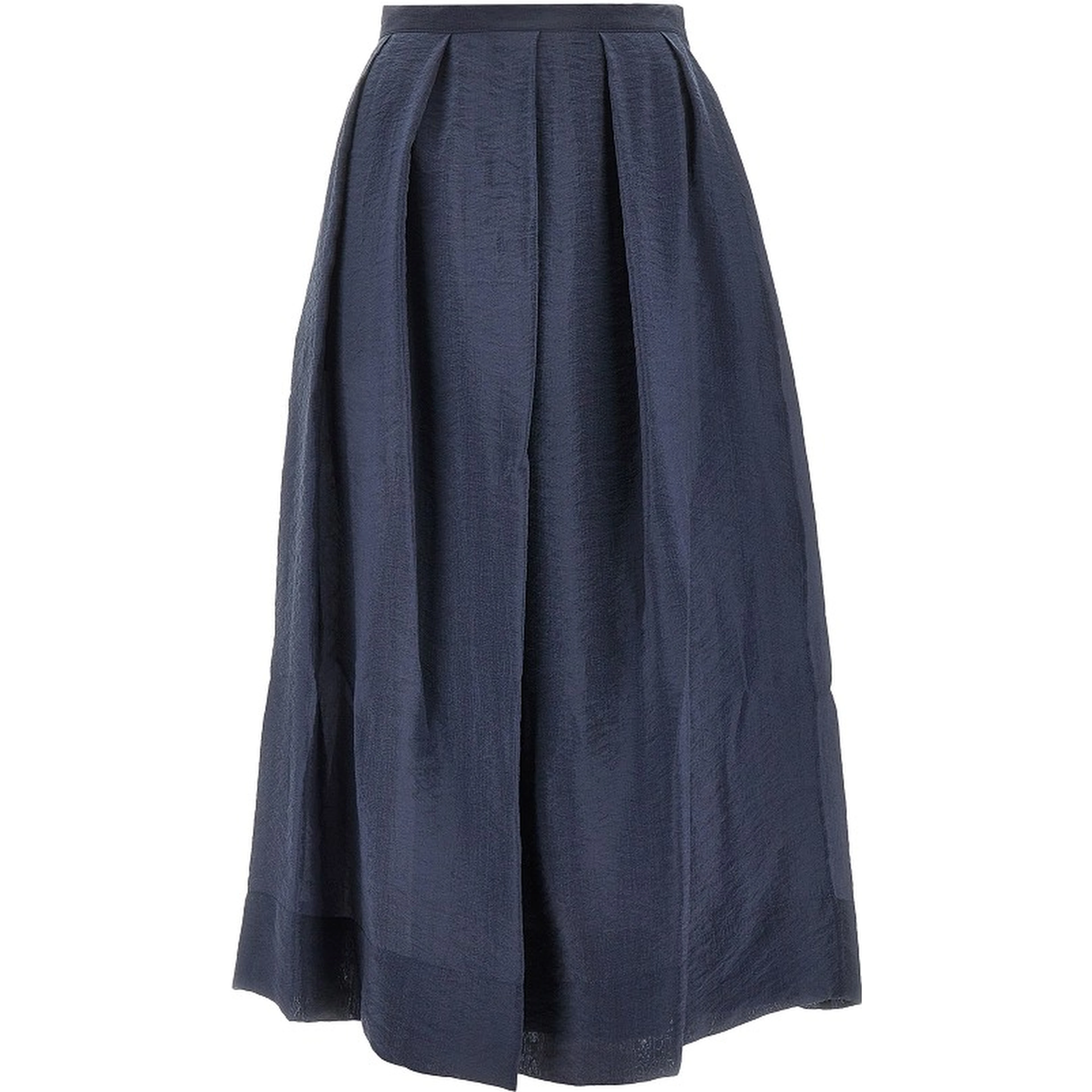 Tecno creponne midi skirt