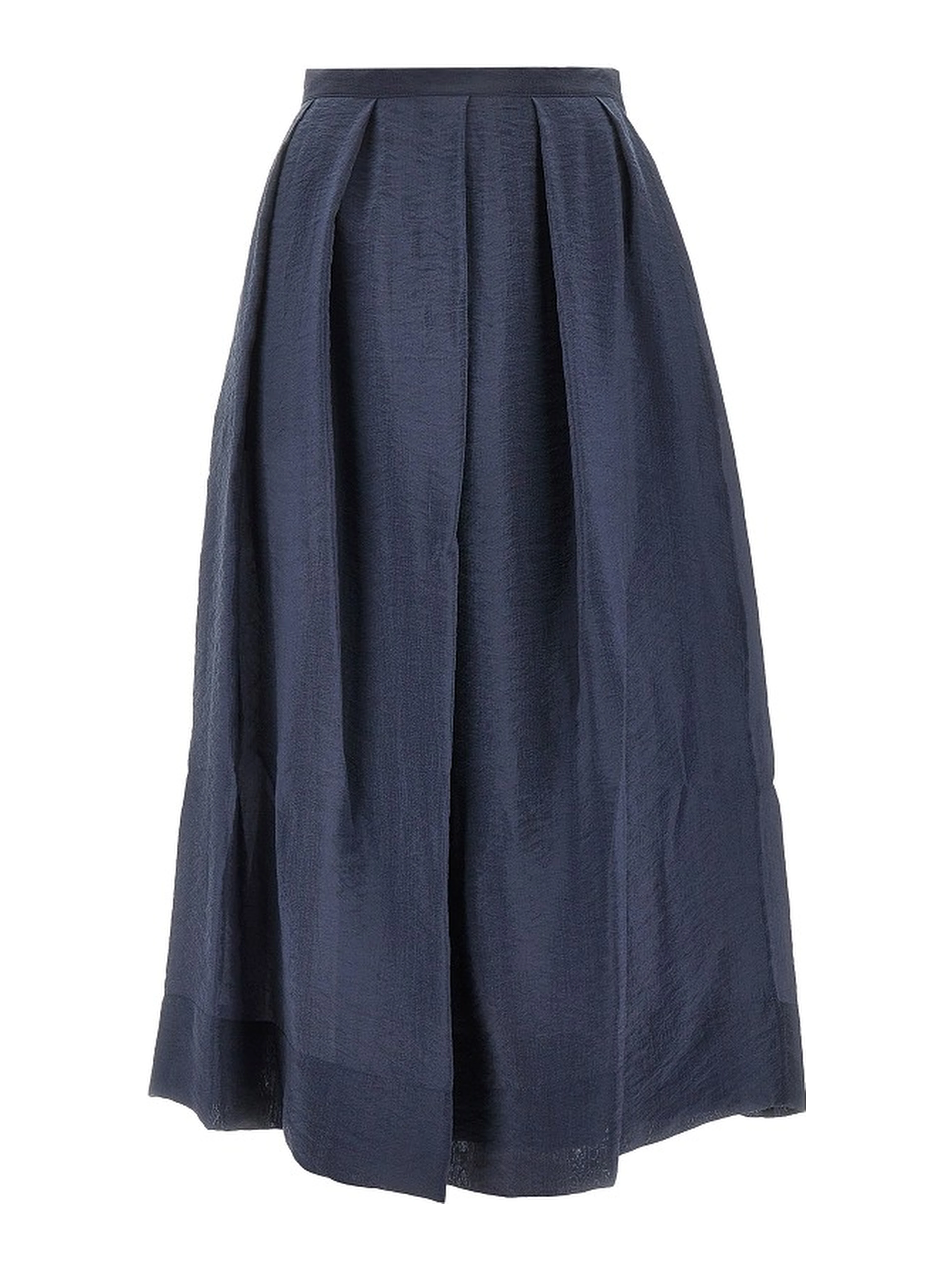 Tecno creponne midi skirt