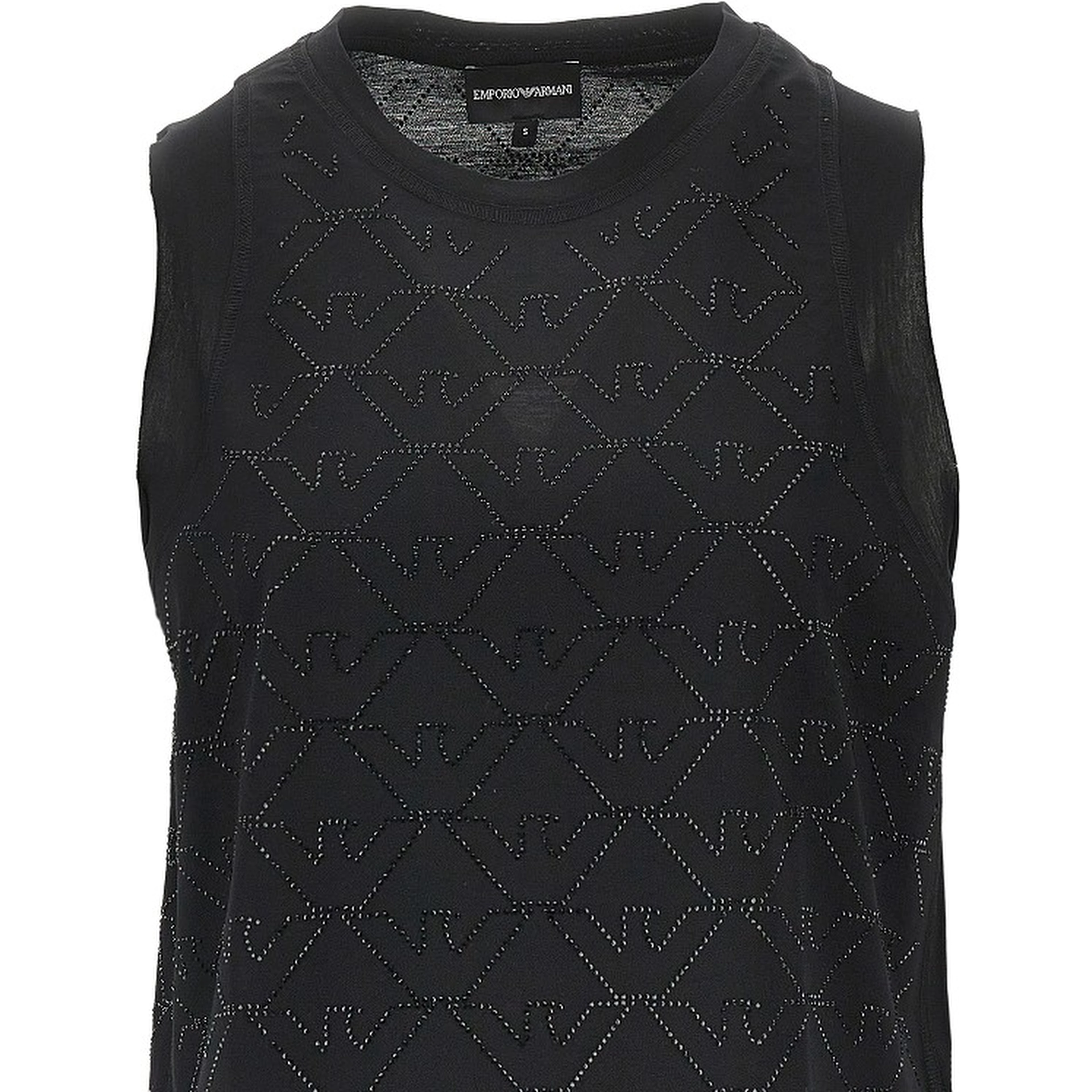 Jersey top with strass Eagle motif