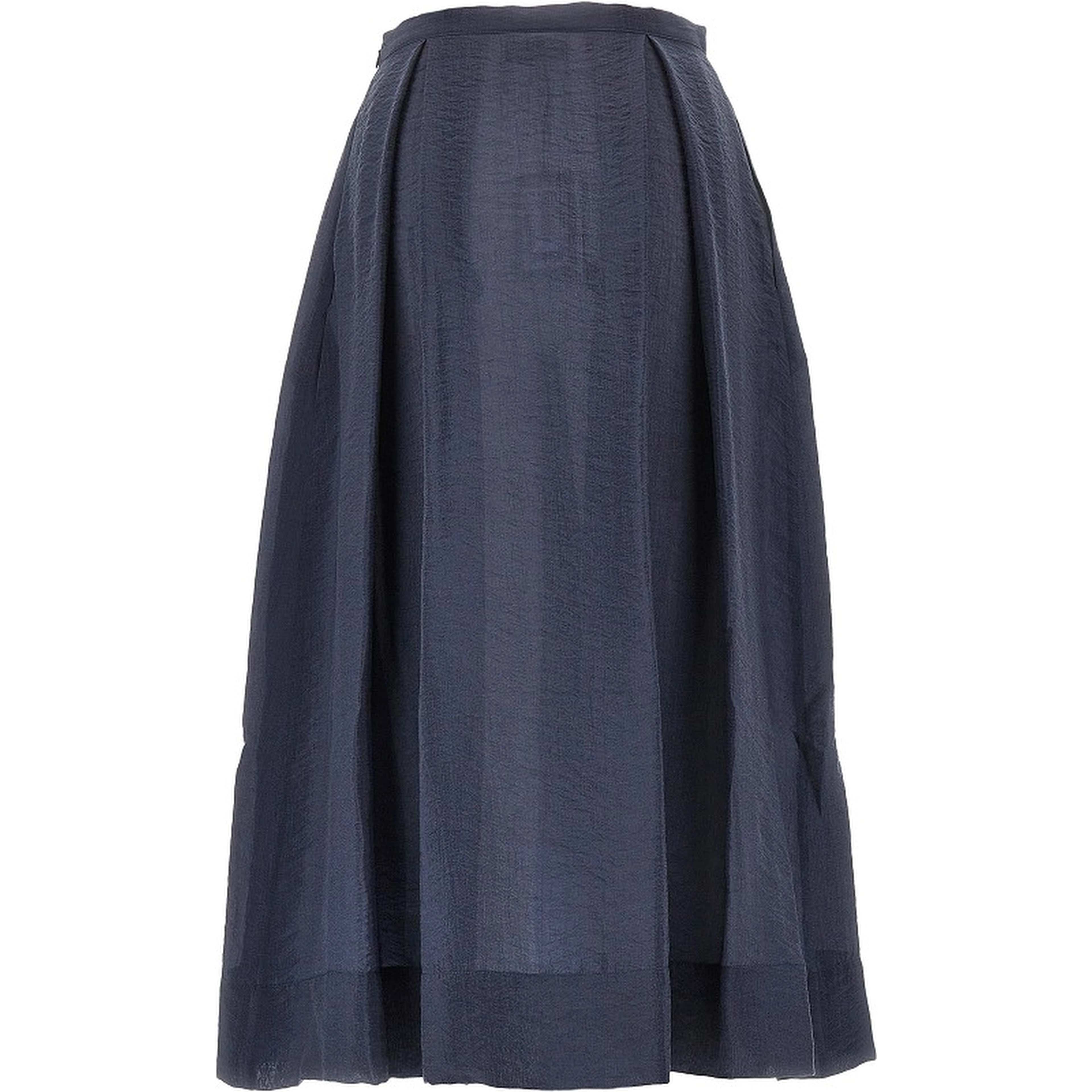 Tecno creponne midi skirt