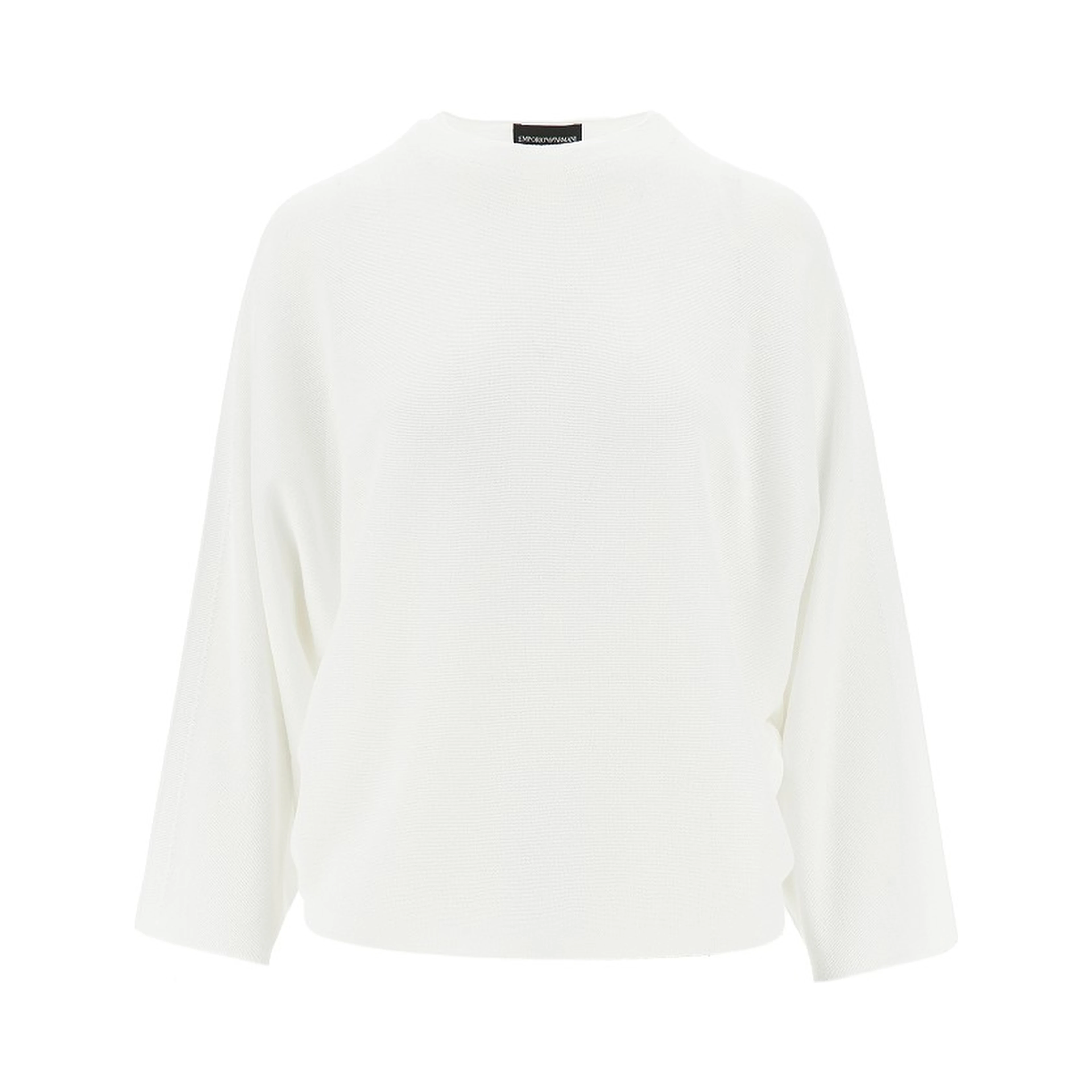 Knitted top with batwing sleeves