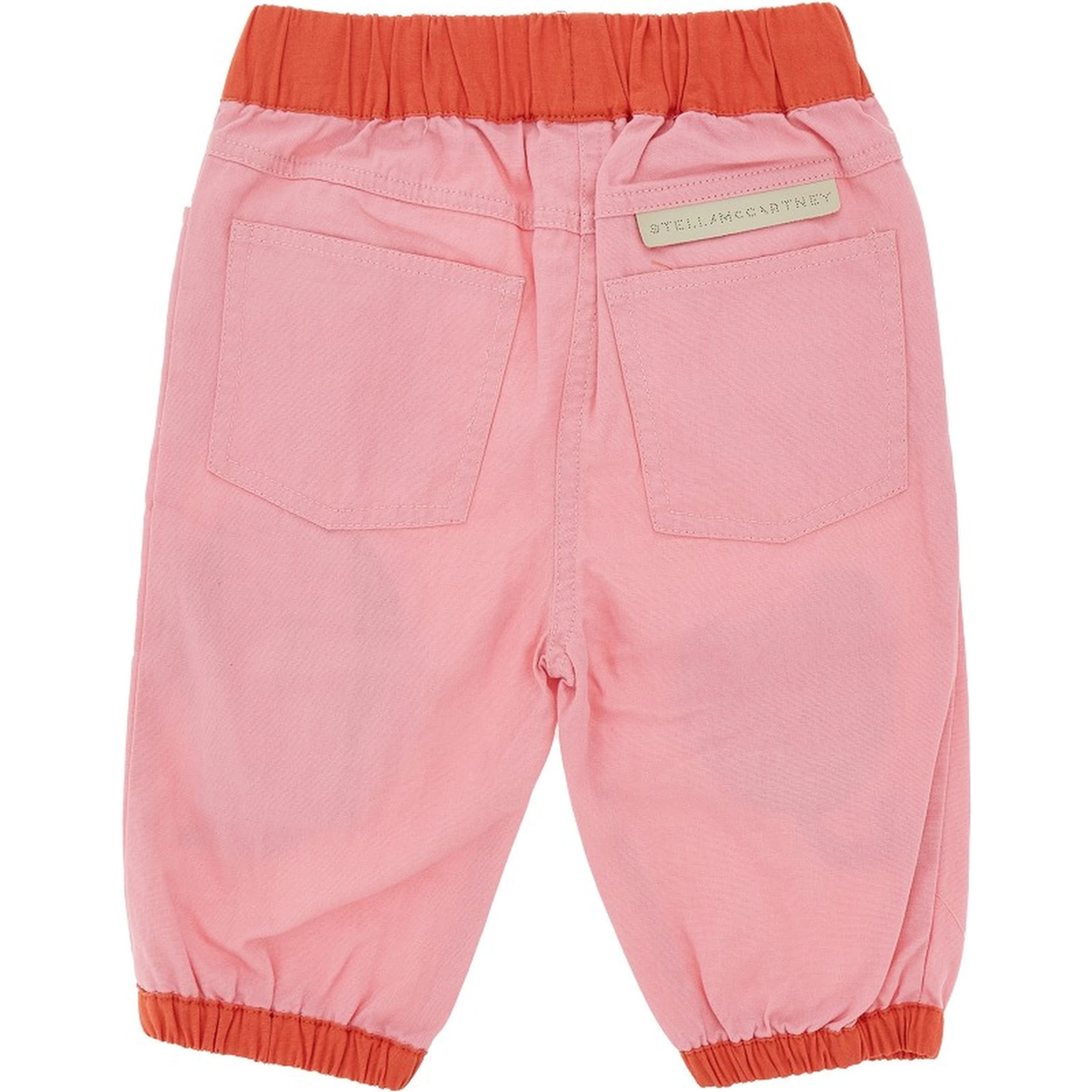 Cotton pants with floral patch