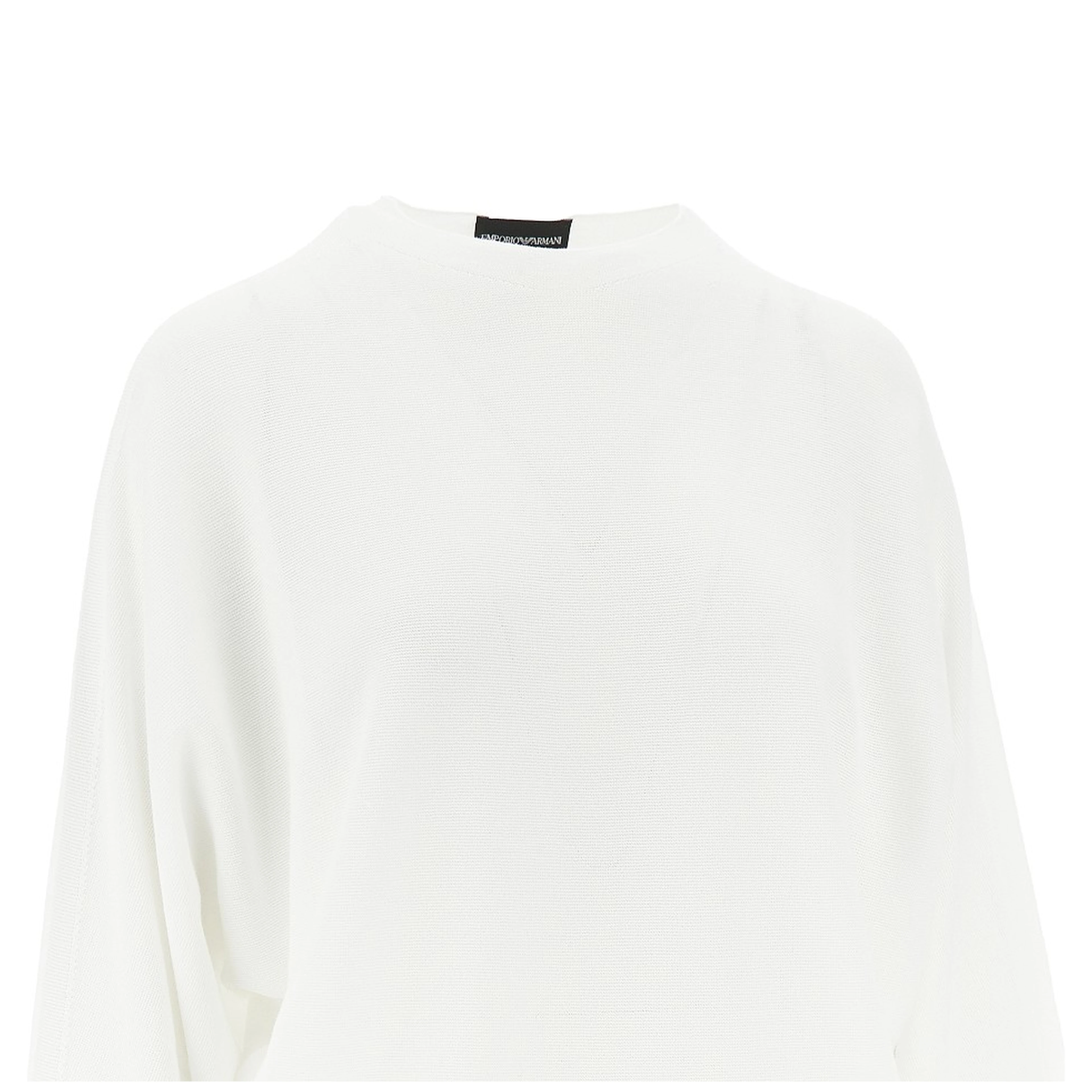Knitted top with batwing sleeves