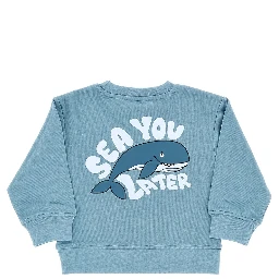 Printed crewneck sweatshirt