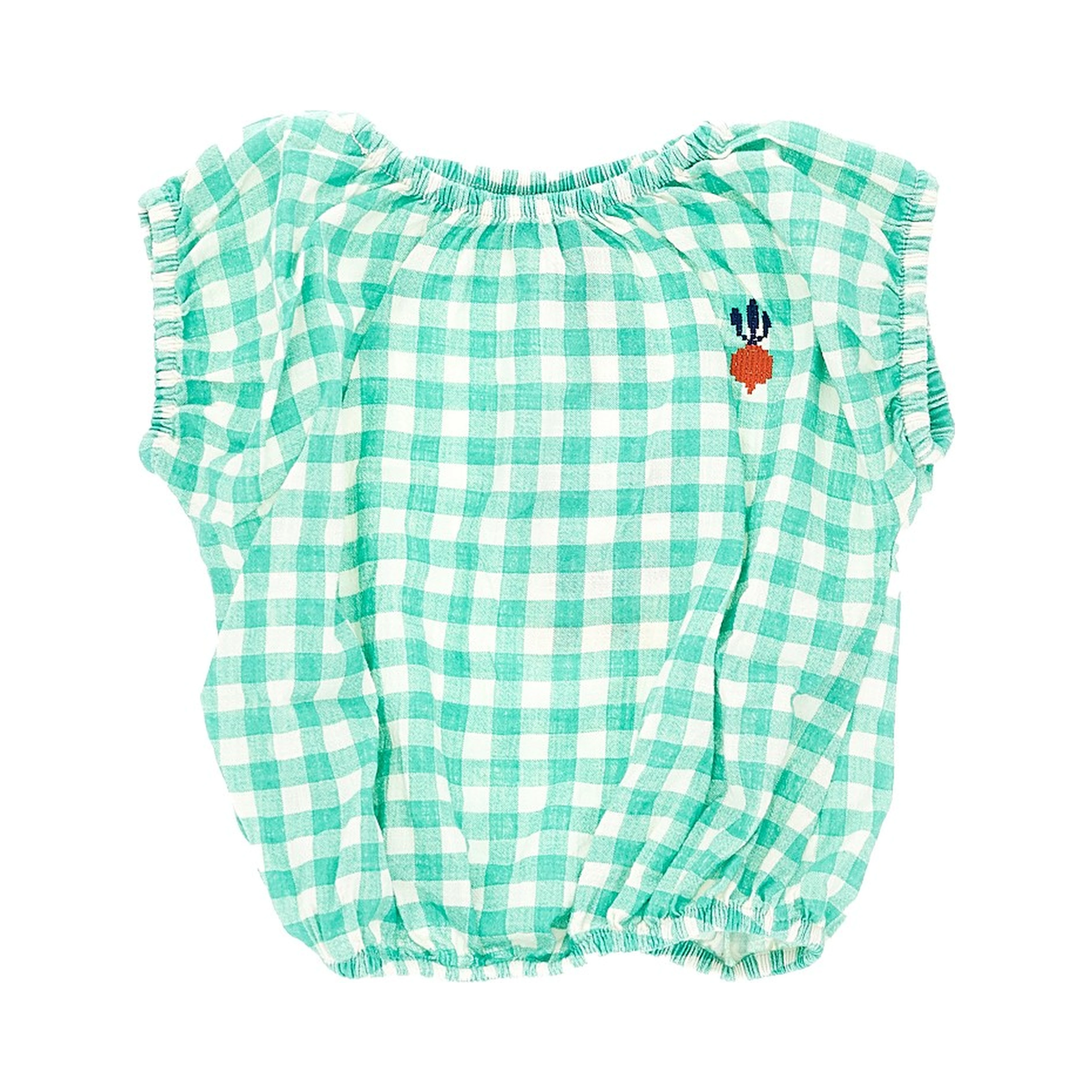 Pixel Sugar Beet vichy blouse