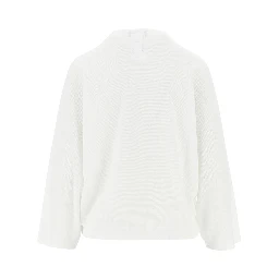 Knitted top with batwing sleeves
