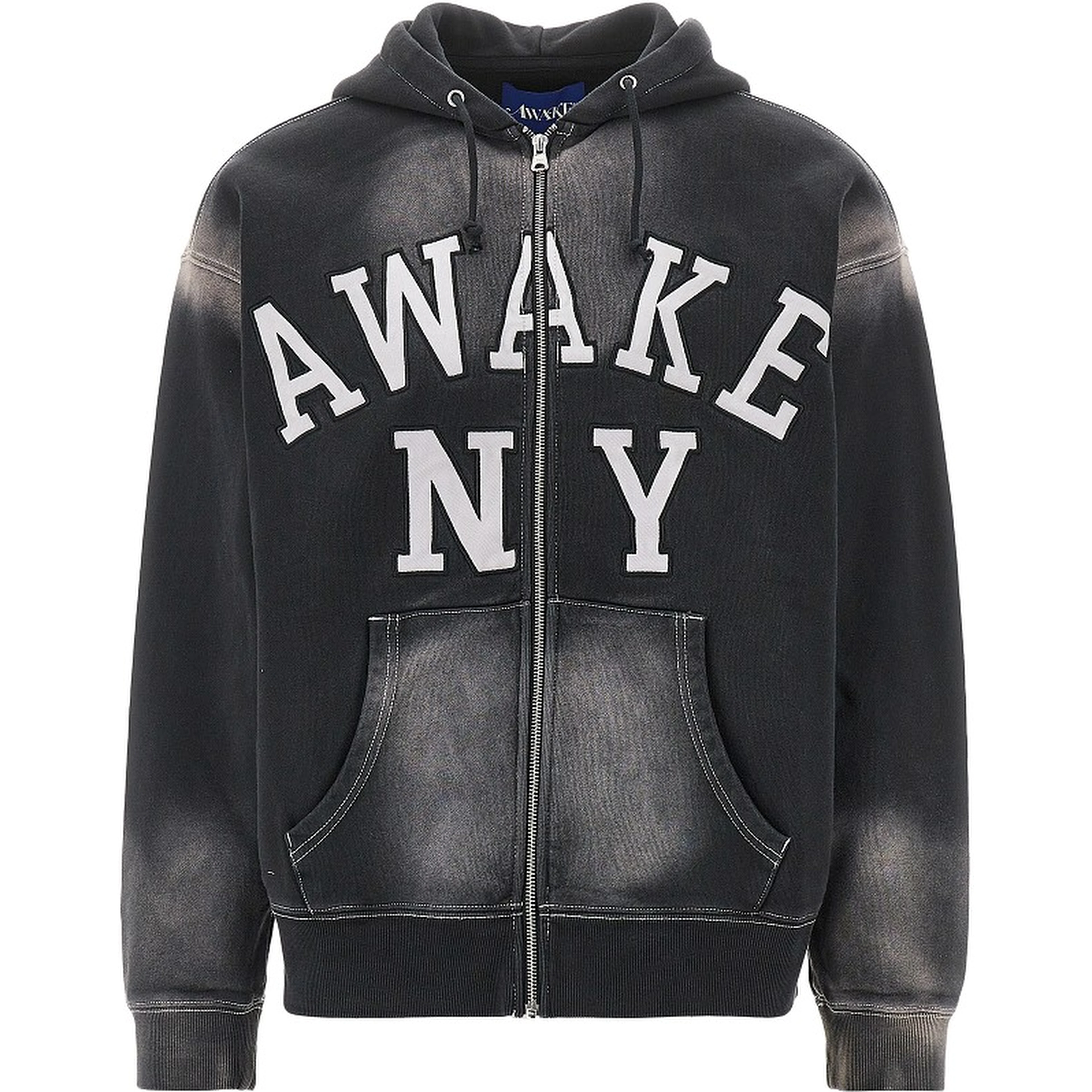 'Collegiate' full-zip hoodie