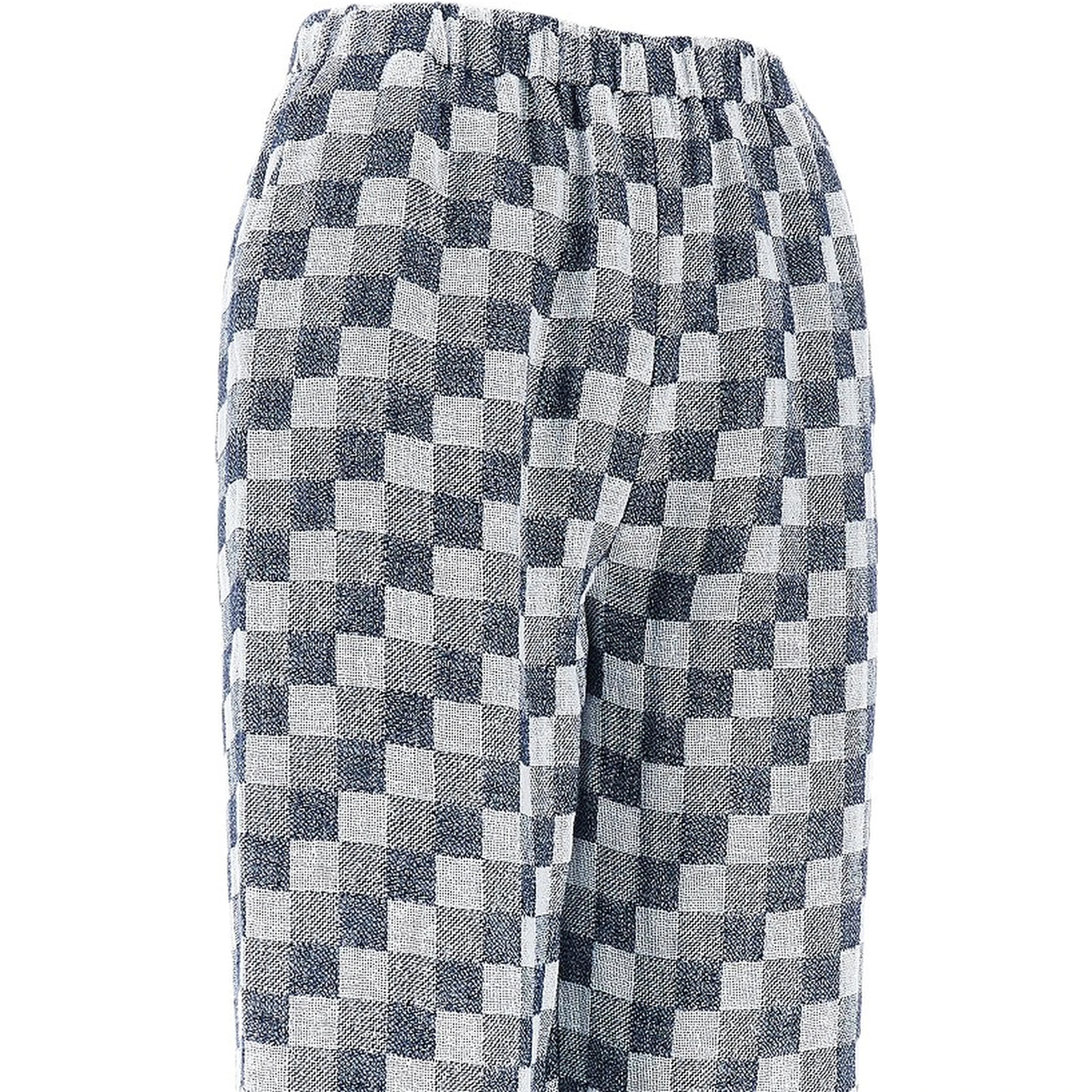 Linen-blend gauze pants