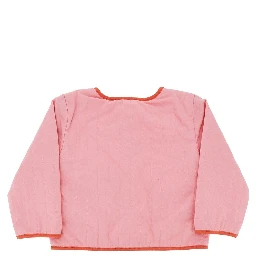 Cotton jacket with flower pockets