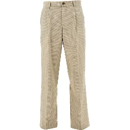 'Reece' mini check viscose-blend pants