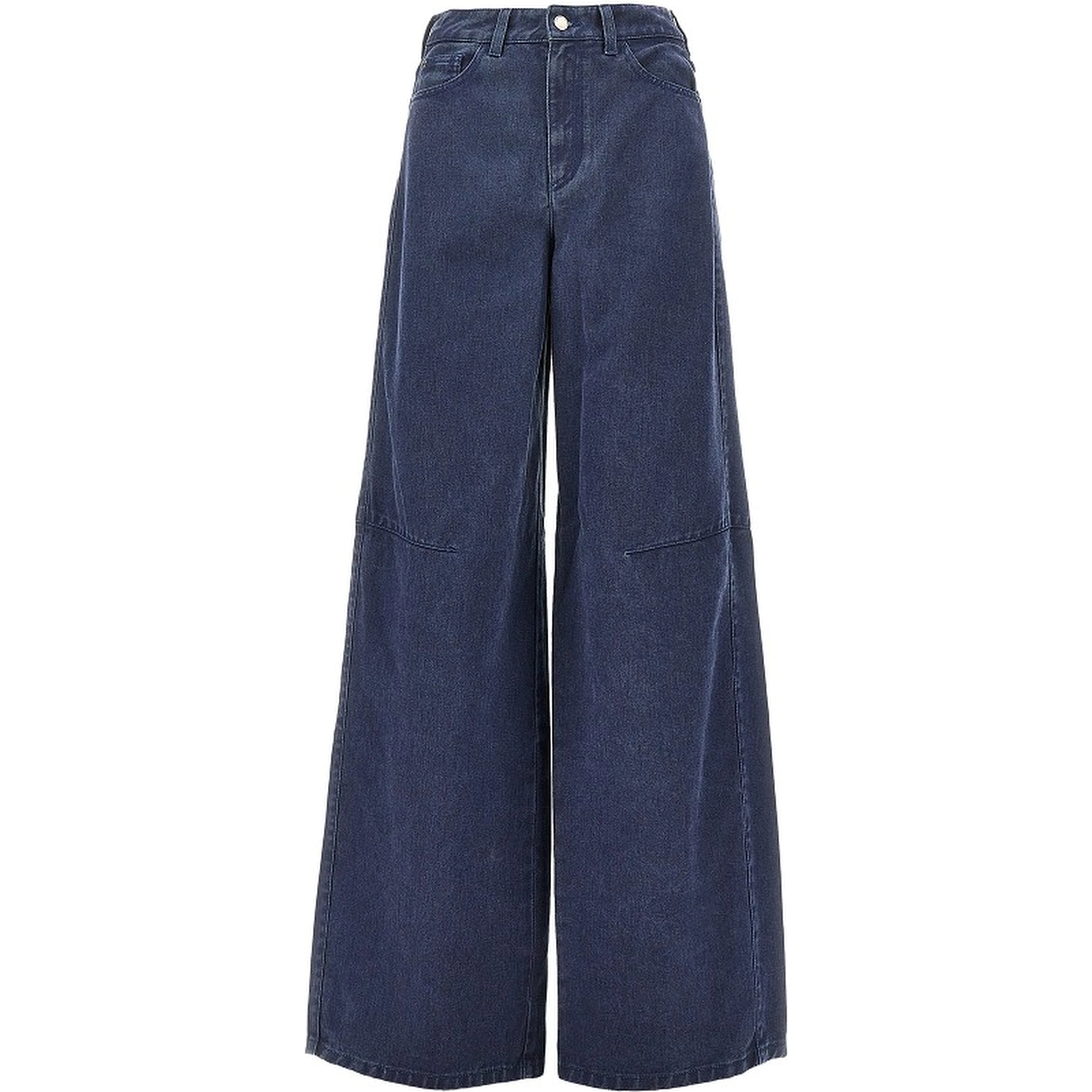 Wide leg denim pants