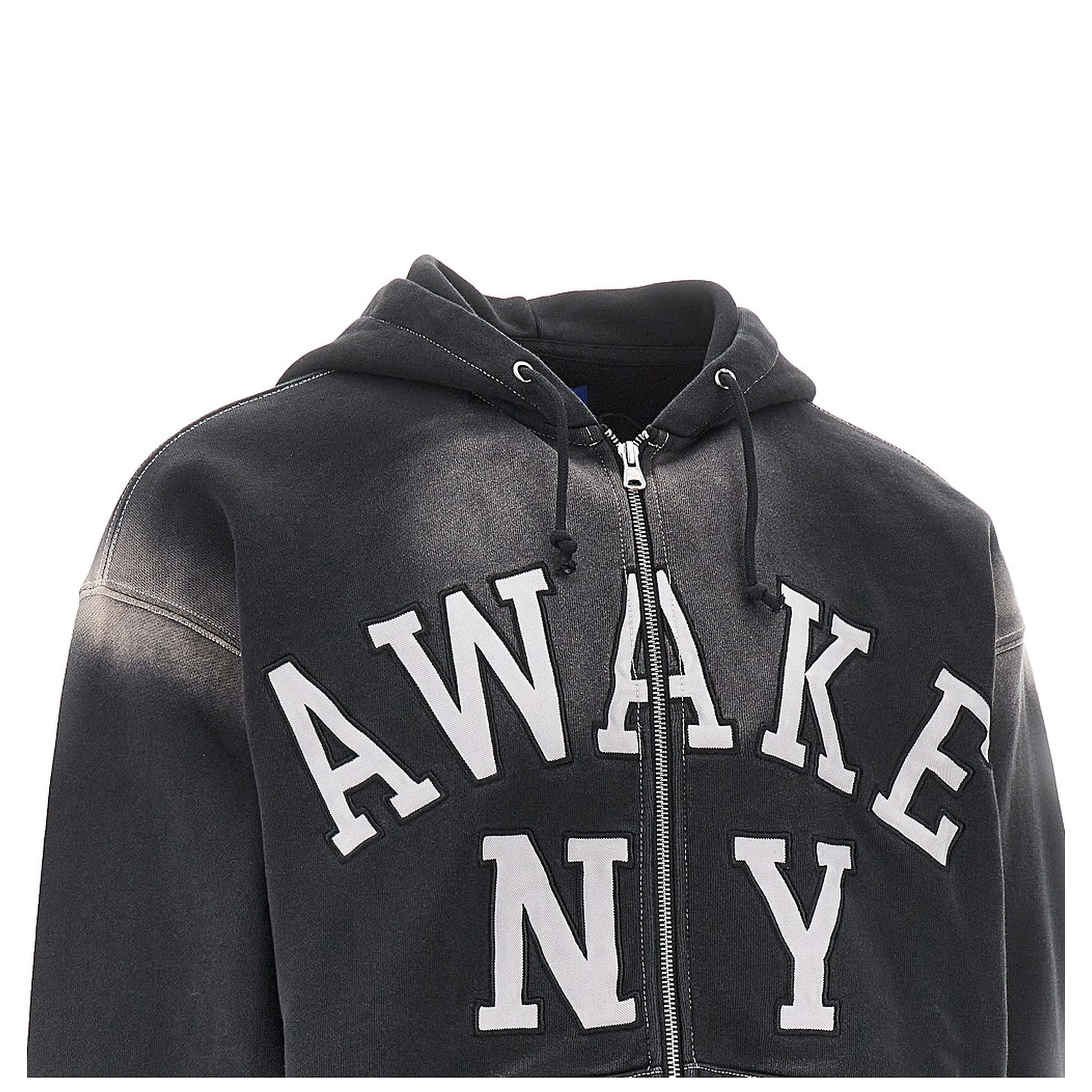 'Collegiate' full-zip hoodie