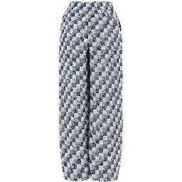 Linen-blend gauze pants