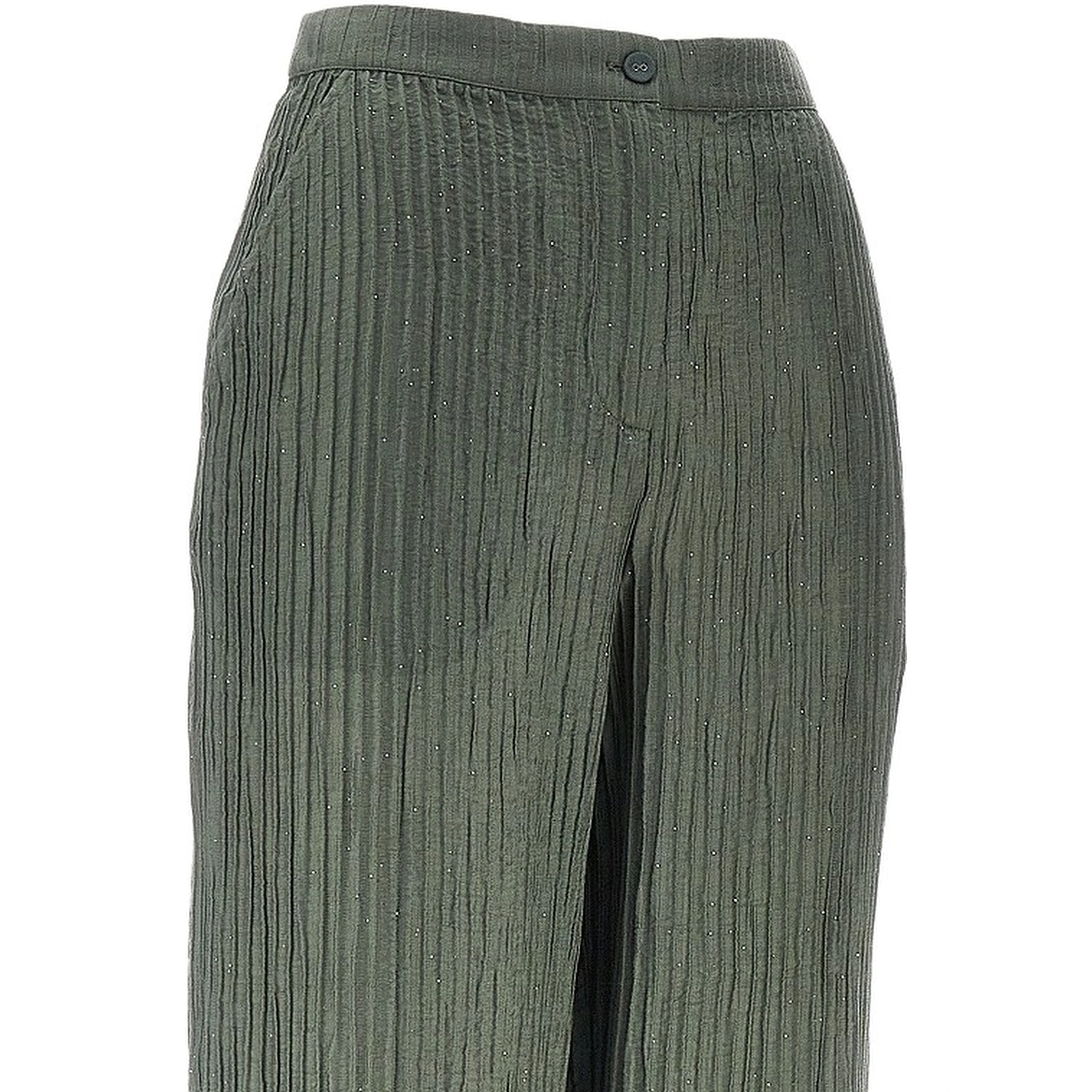 Textured lurex taffetà pants