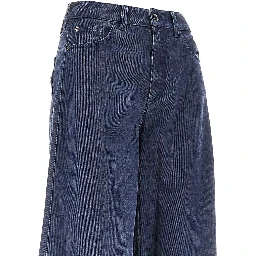 Wide leg denim pants