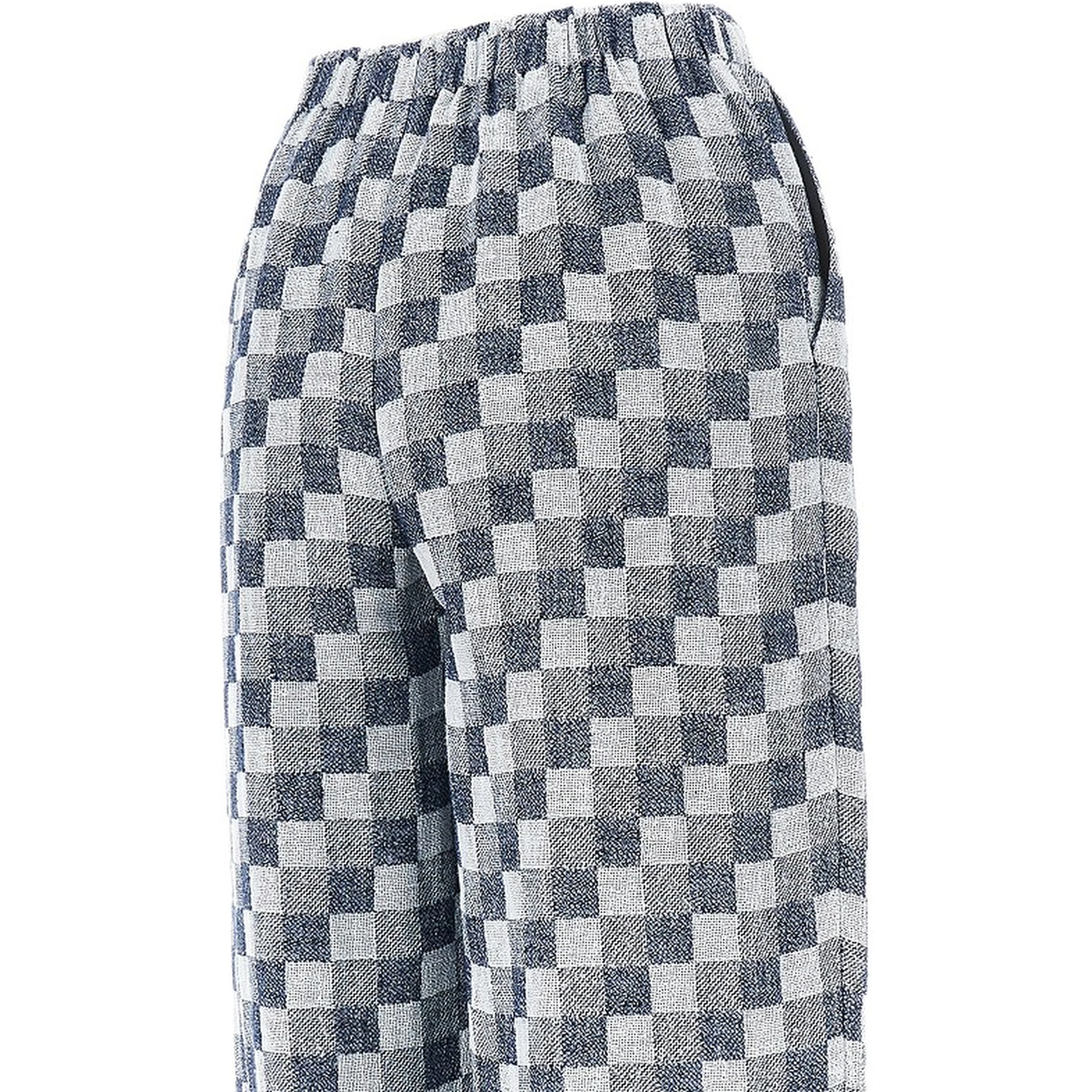 Linen-blend gauze pants