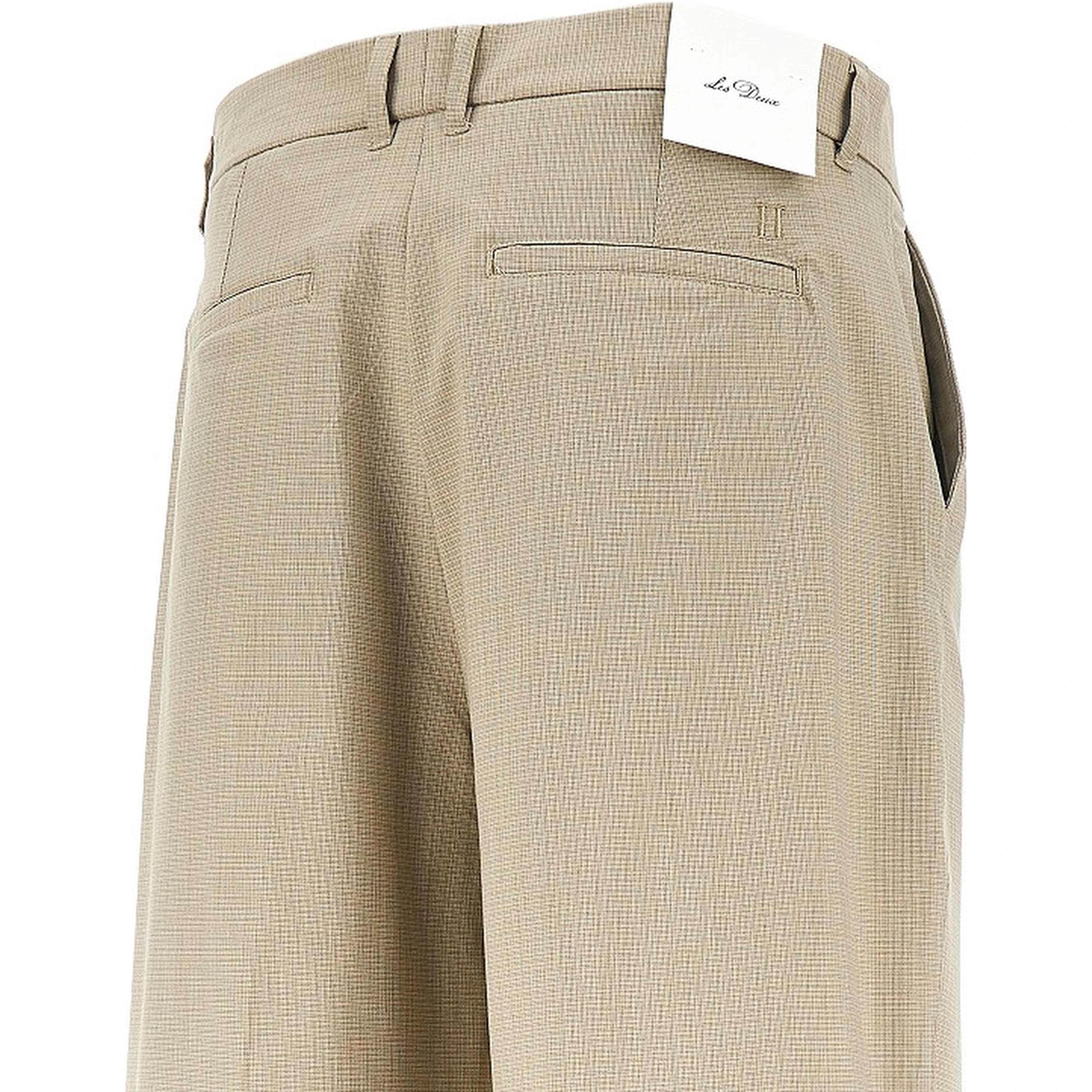 'Reece' mini check viscose-blend pants