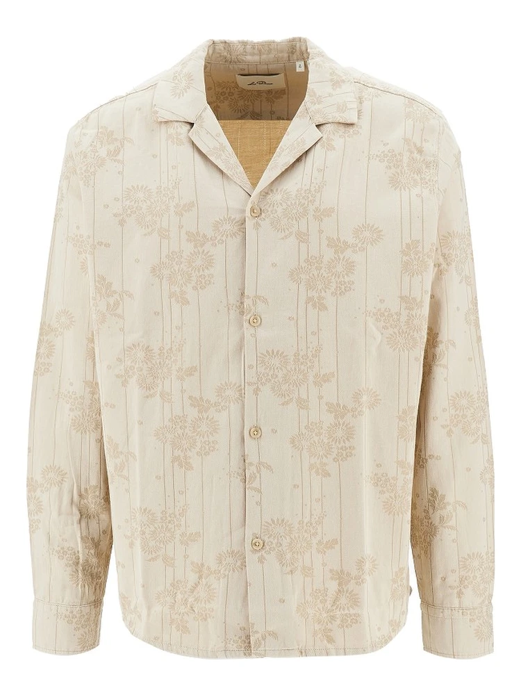 'Jasper' jacquard cotton shirt