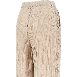 Textured lurex taffetà pants