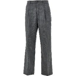 'Reece' mini check viscose-blend pants