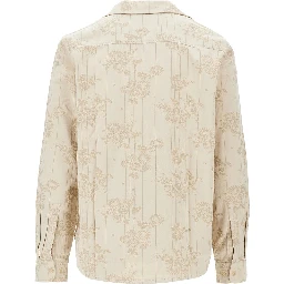 'Jasper' jacquard cotton shirt
