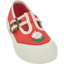 Pixel Daisy embroidery cotton shoes
