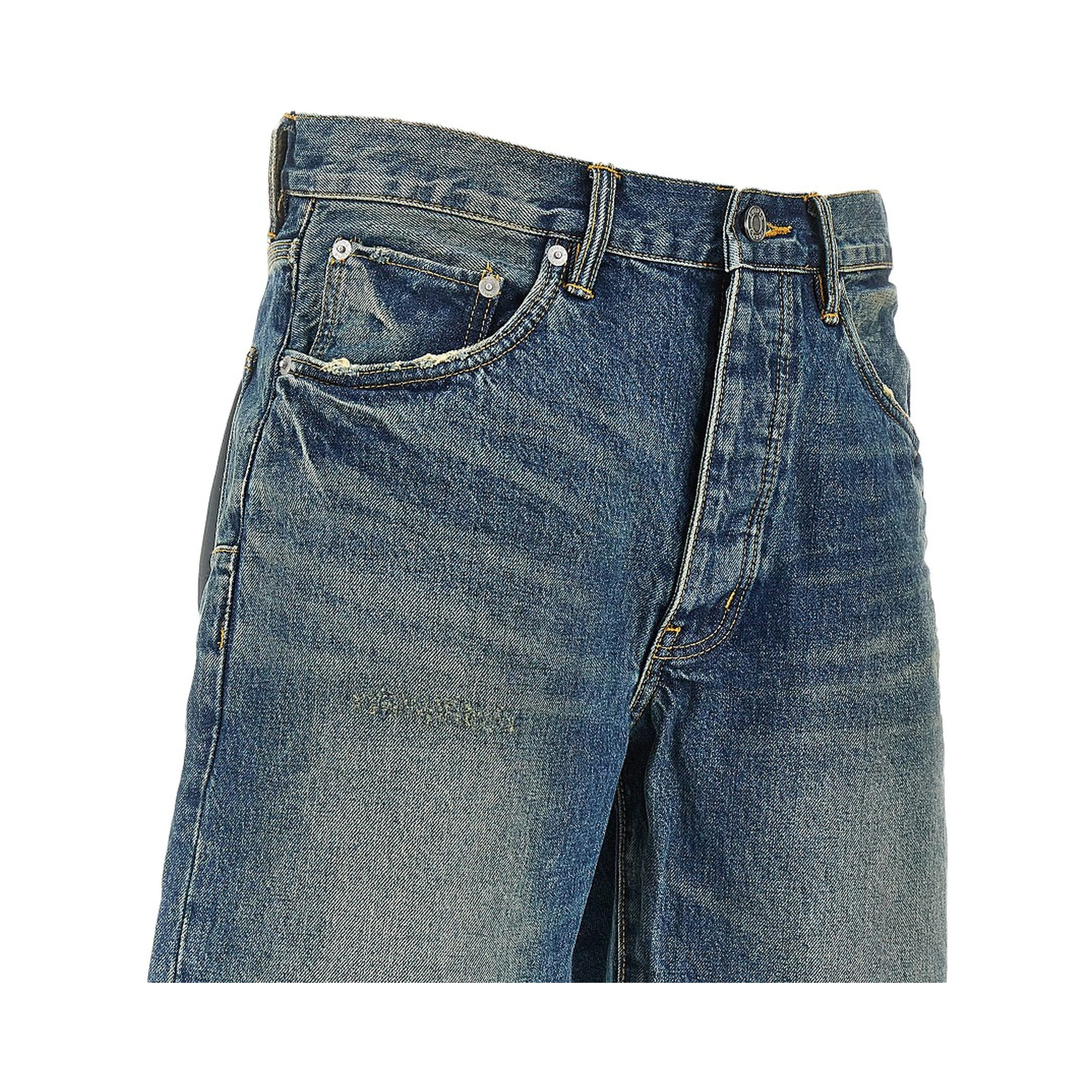 'P059' denim shorts