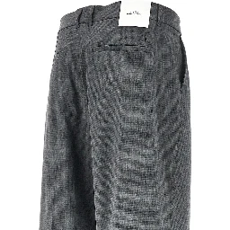'Reece' mini check viscose-blend pants