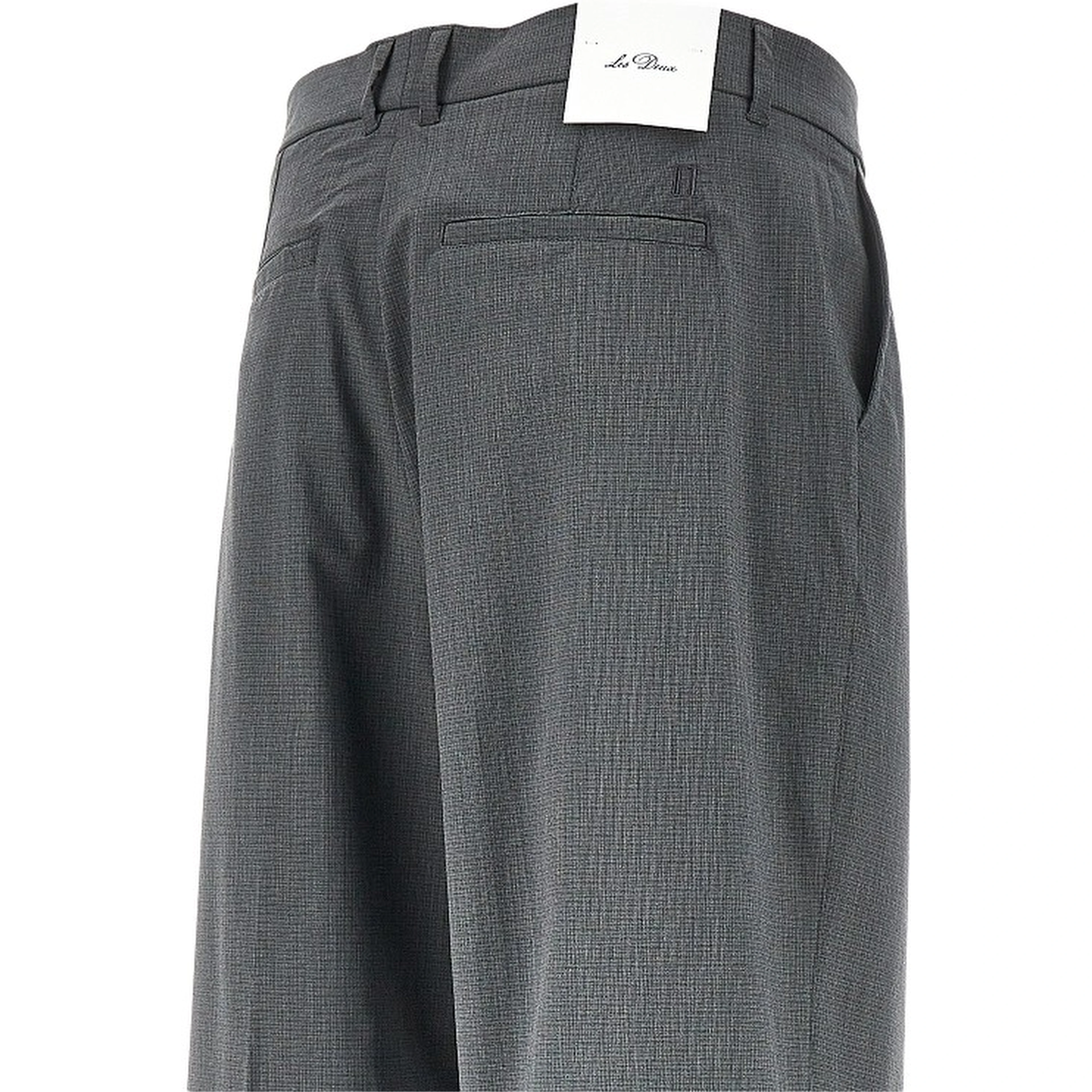 'Reece' mini check viscose-blend pants