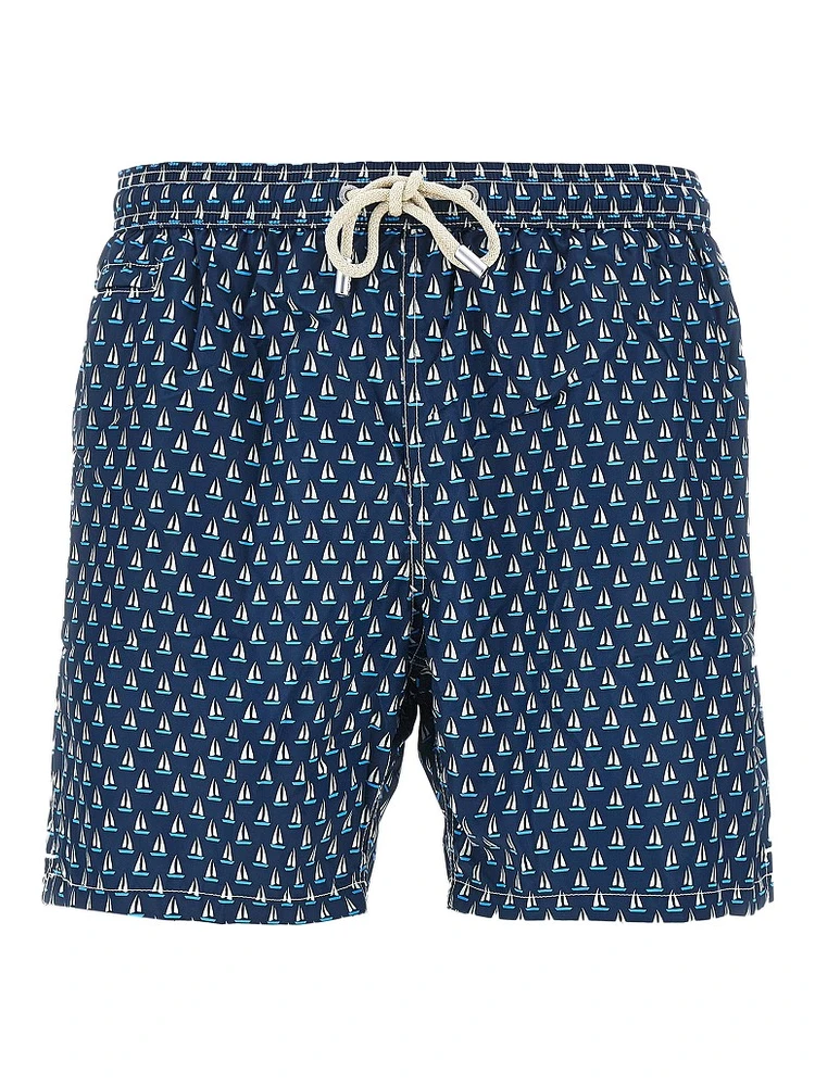 Regular Sail printed swim shorts