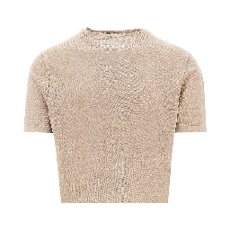 Linen knit T-shirt