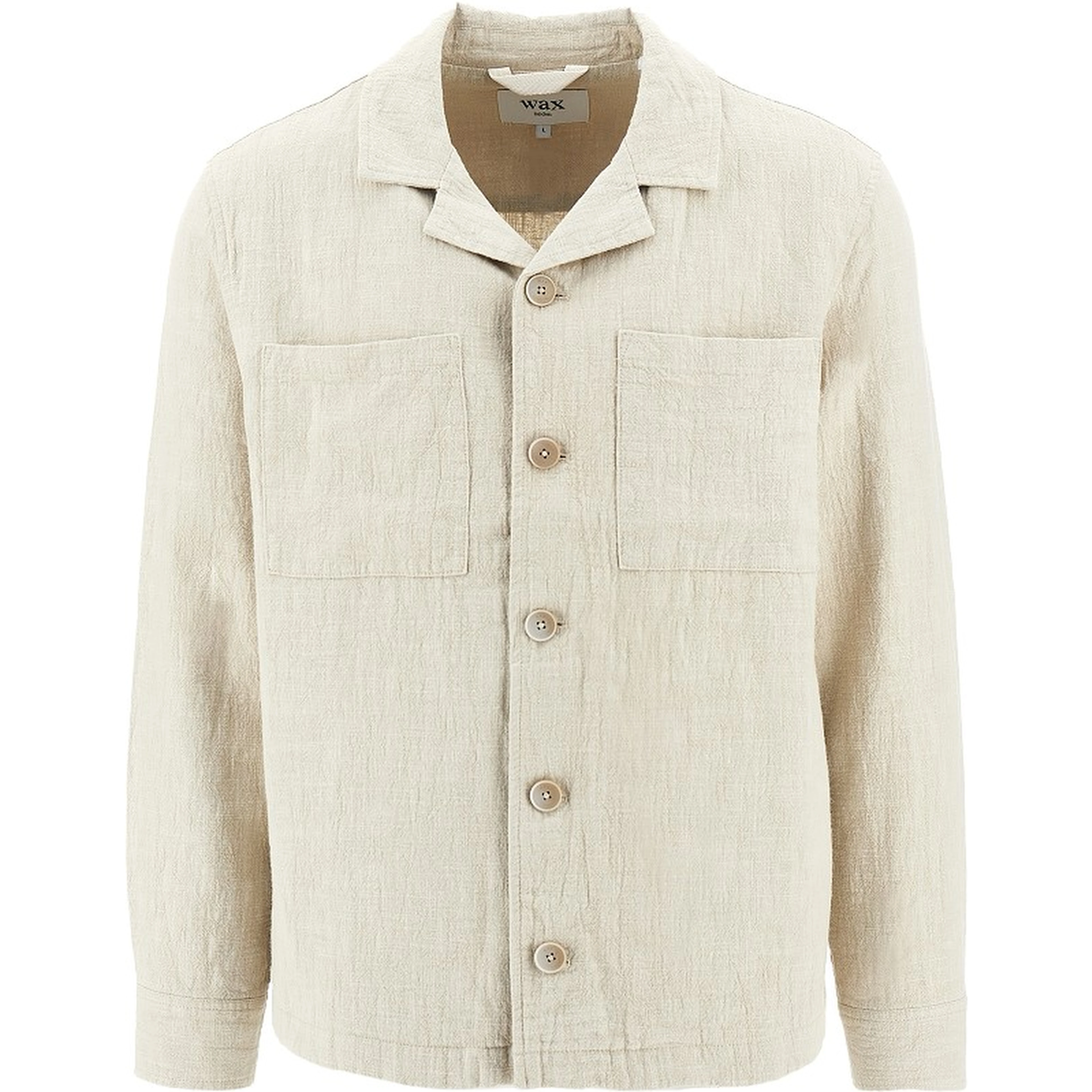 'Aldred' linen and cotton overshirt