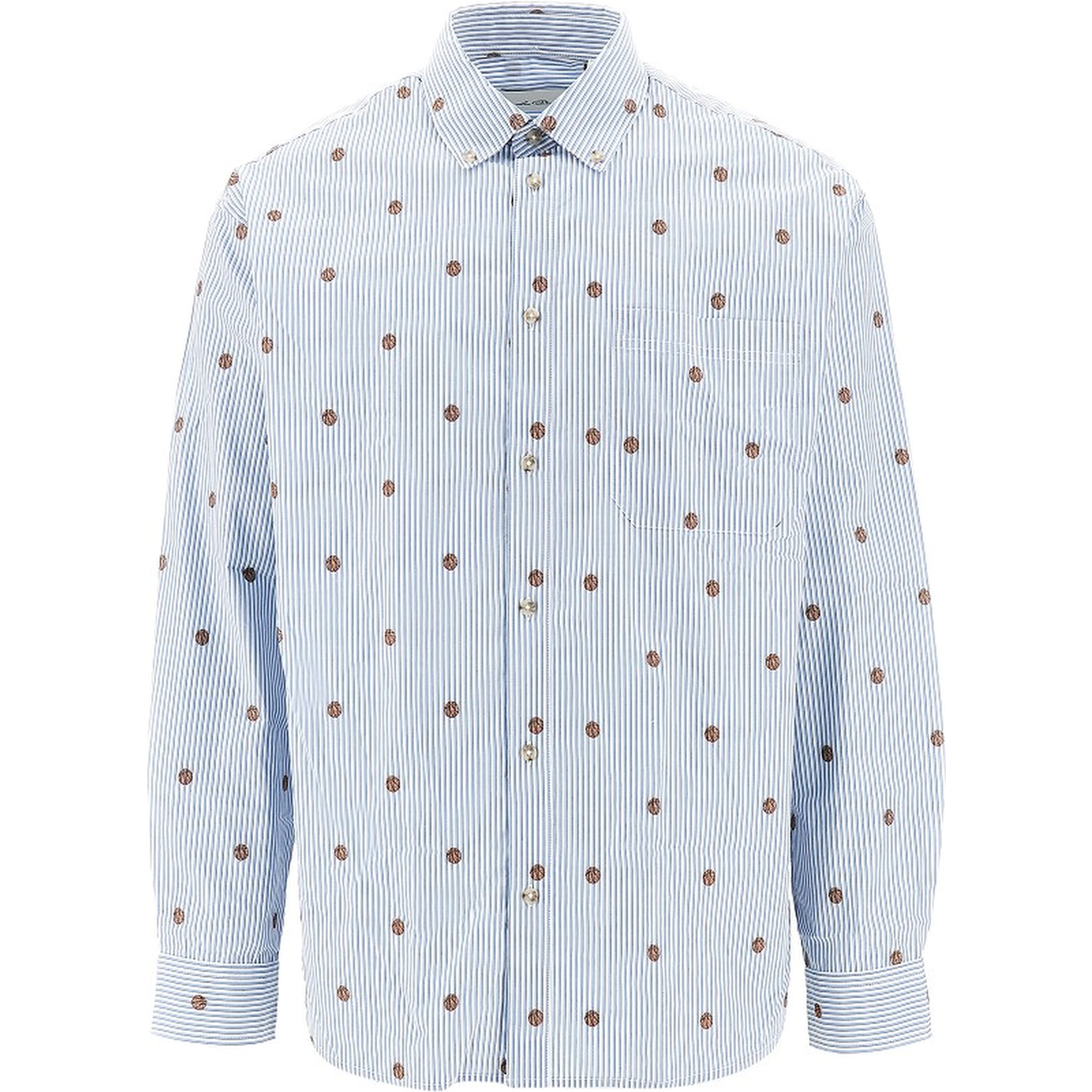 'Kolton' basket motif shirt