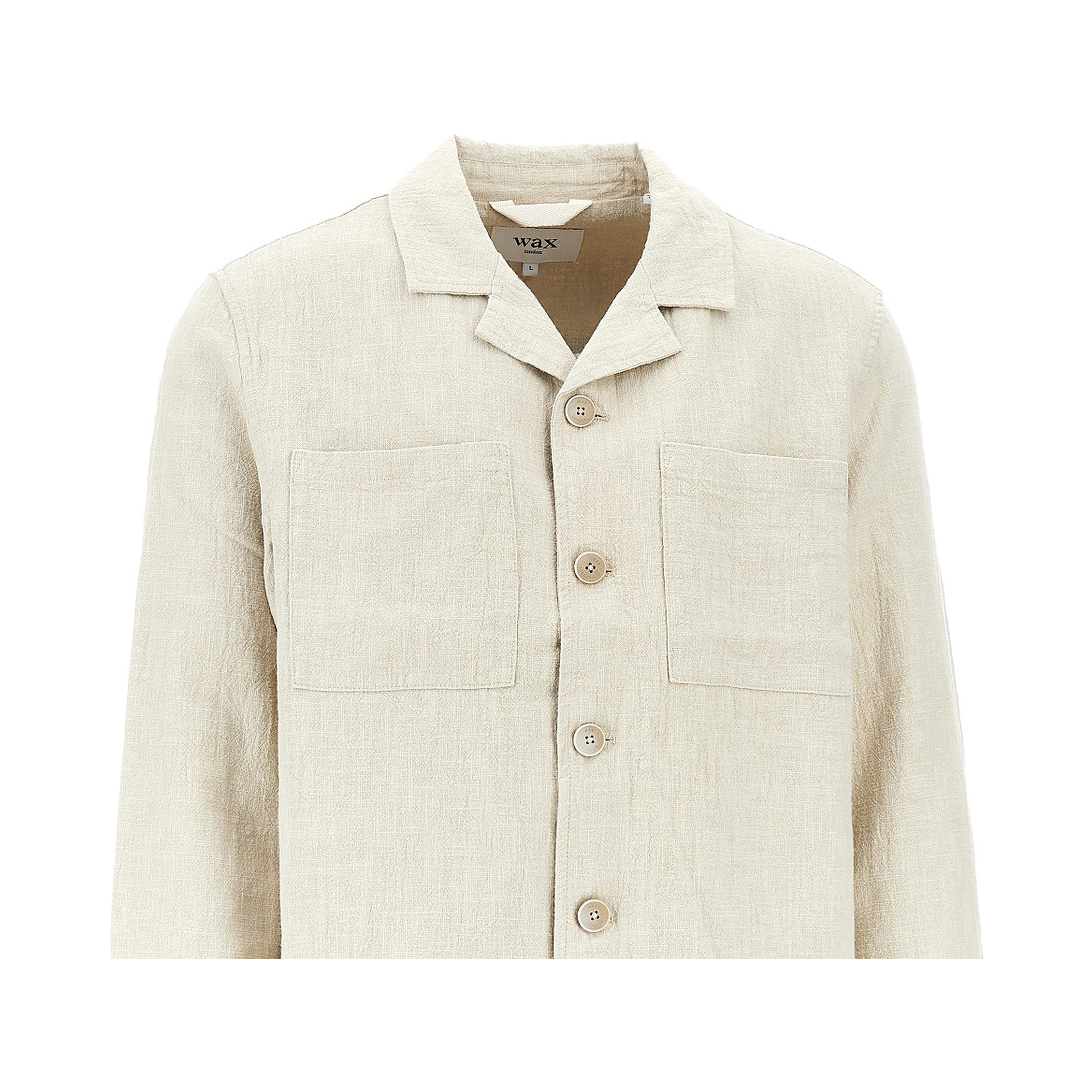 'Aldred' linen and cotton overshirt