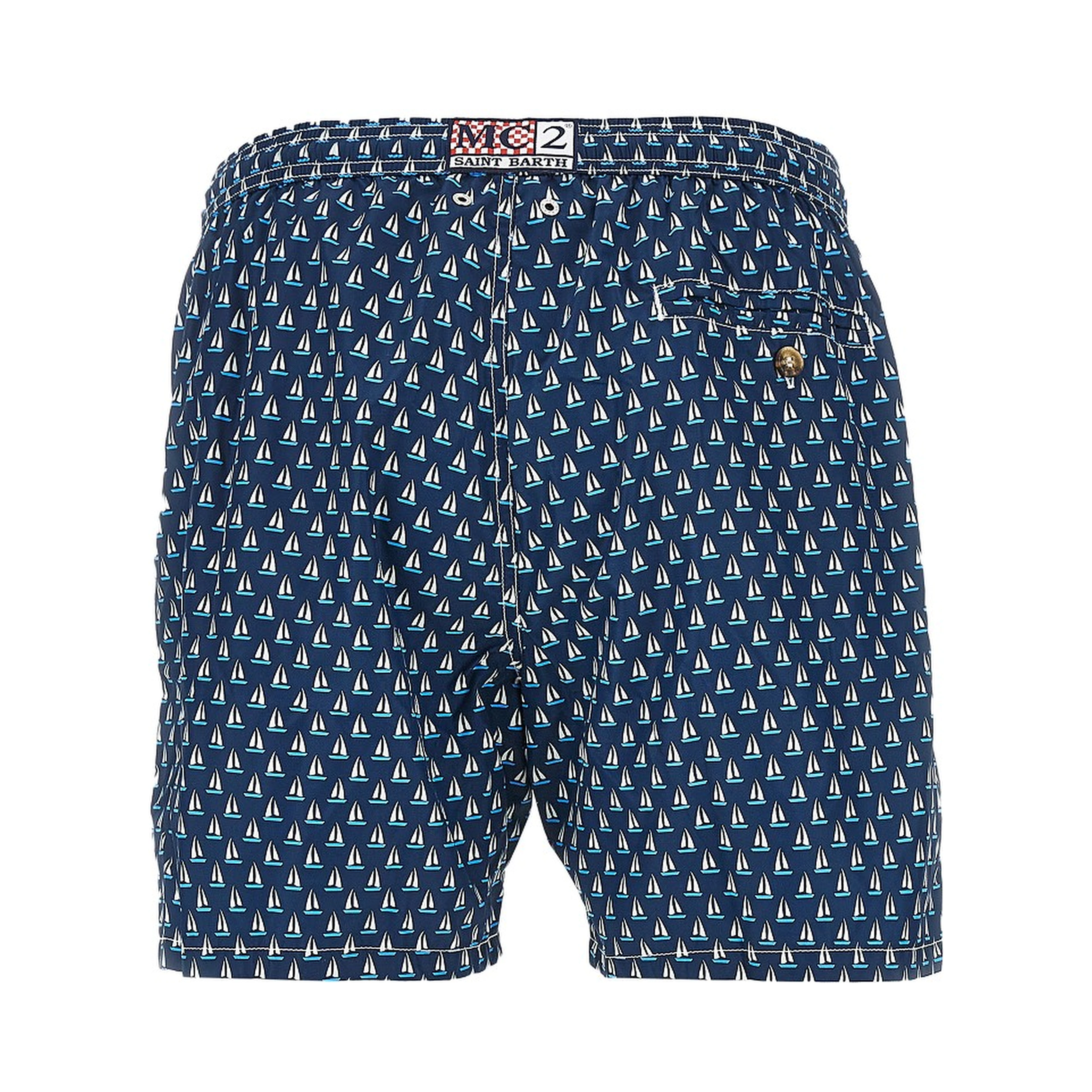 Regular Sail printed swim shorts