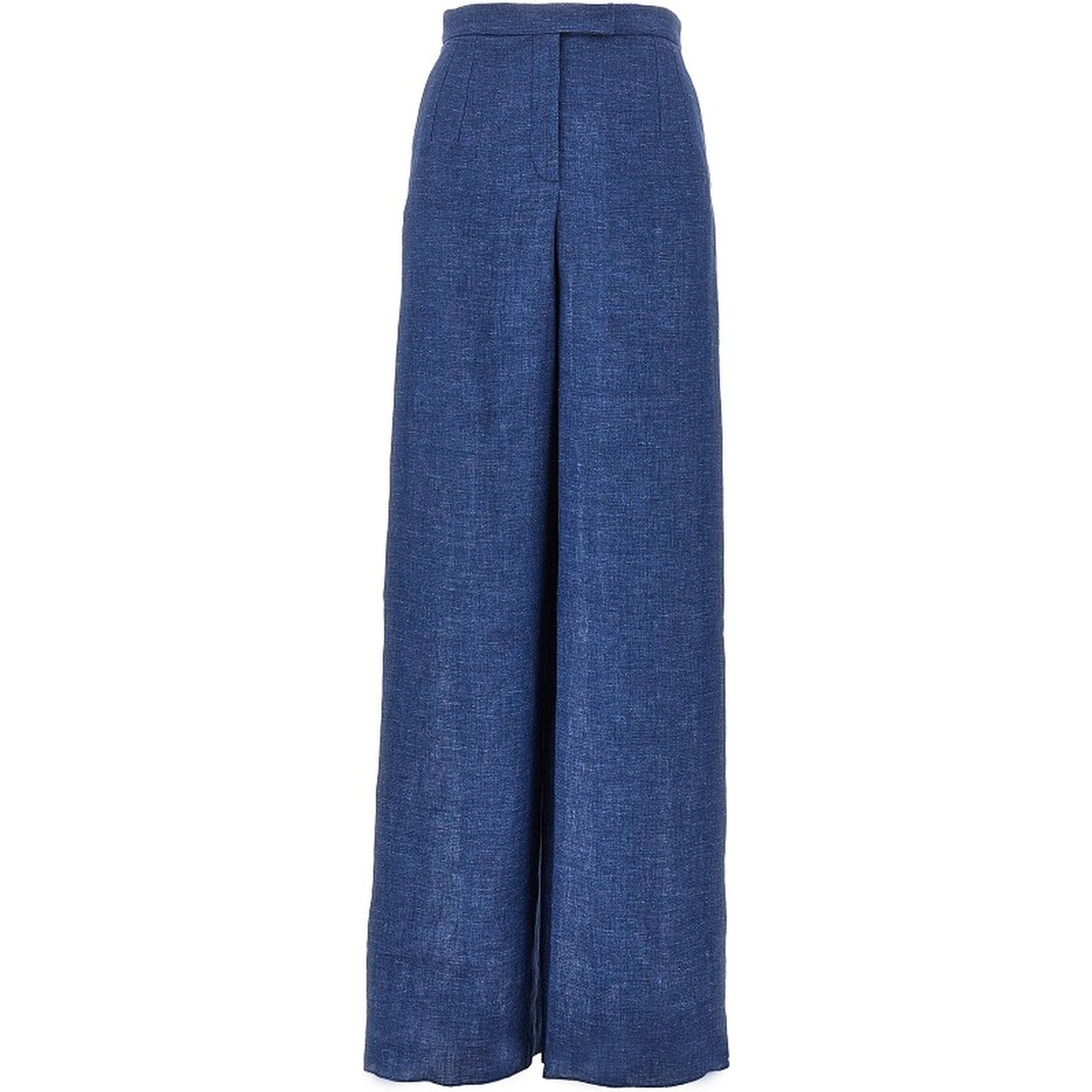Chambray wide leg pants