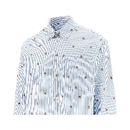 'Kolton' basket motif shirt