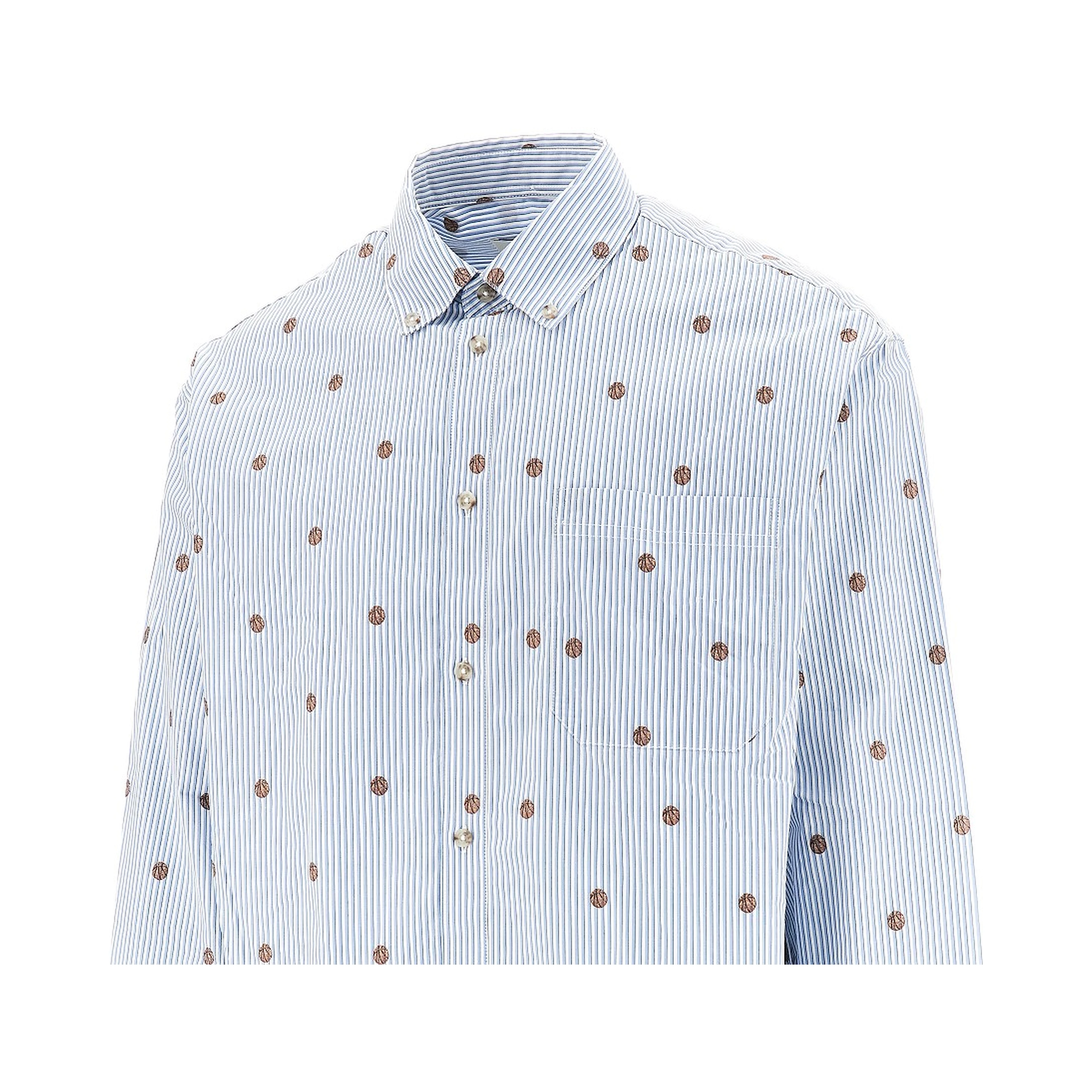 'Kolton' basket motif shirt