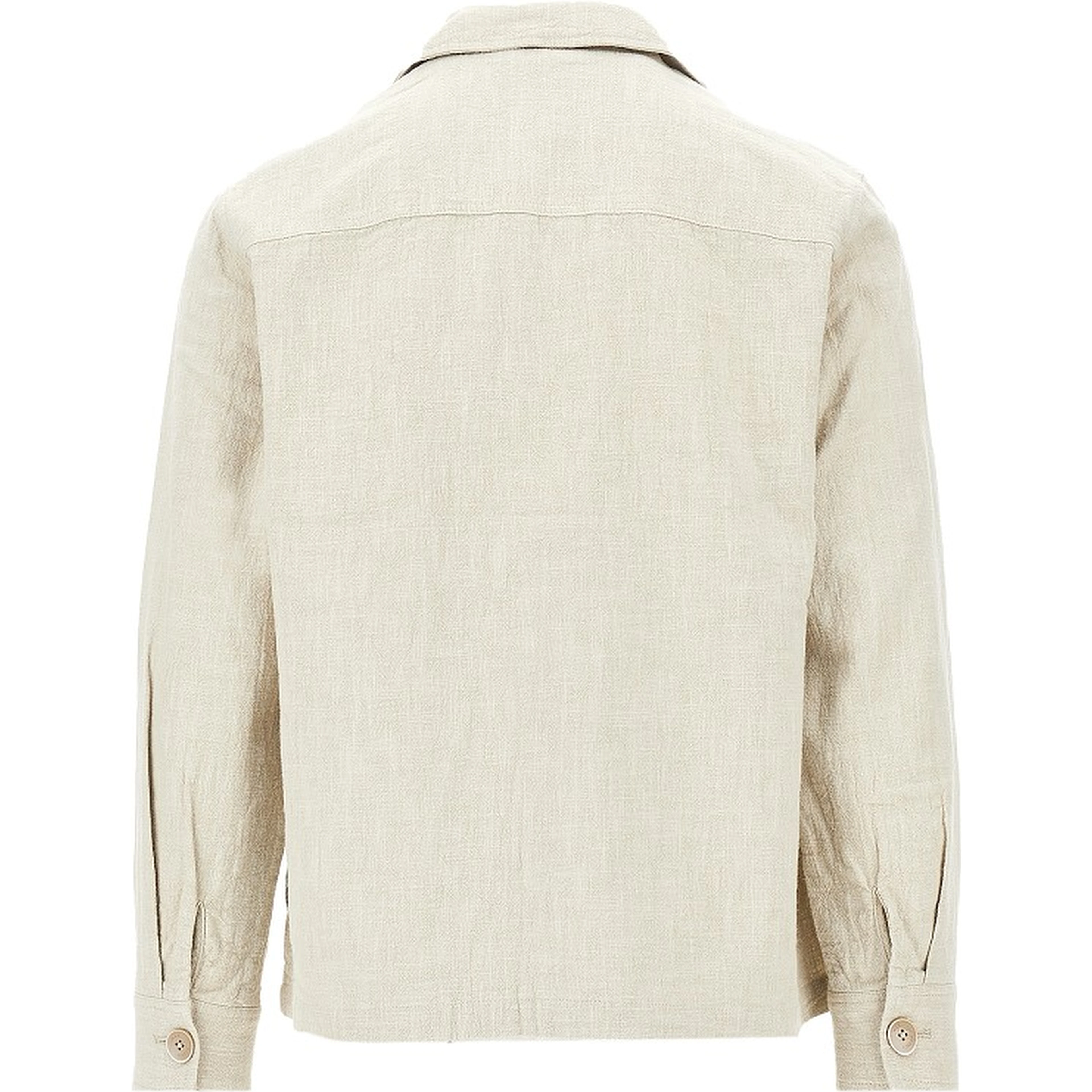 'Aldred' linen and cotton overshirt