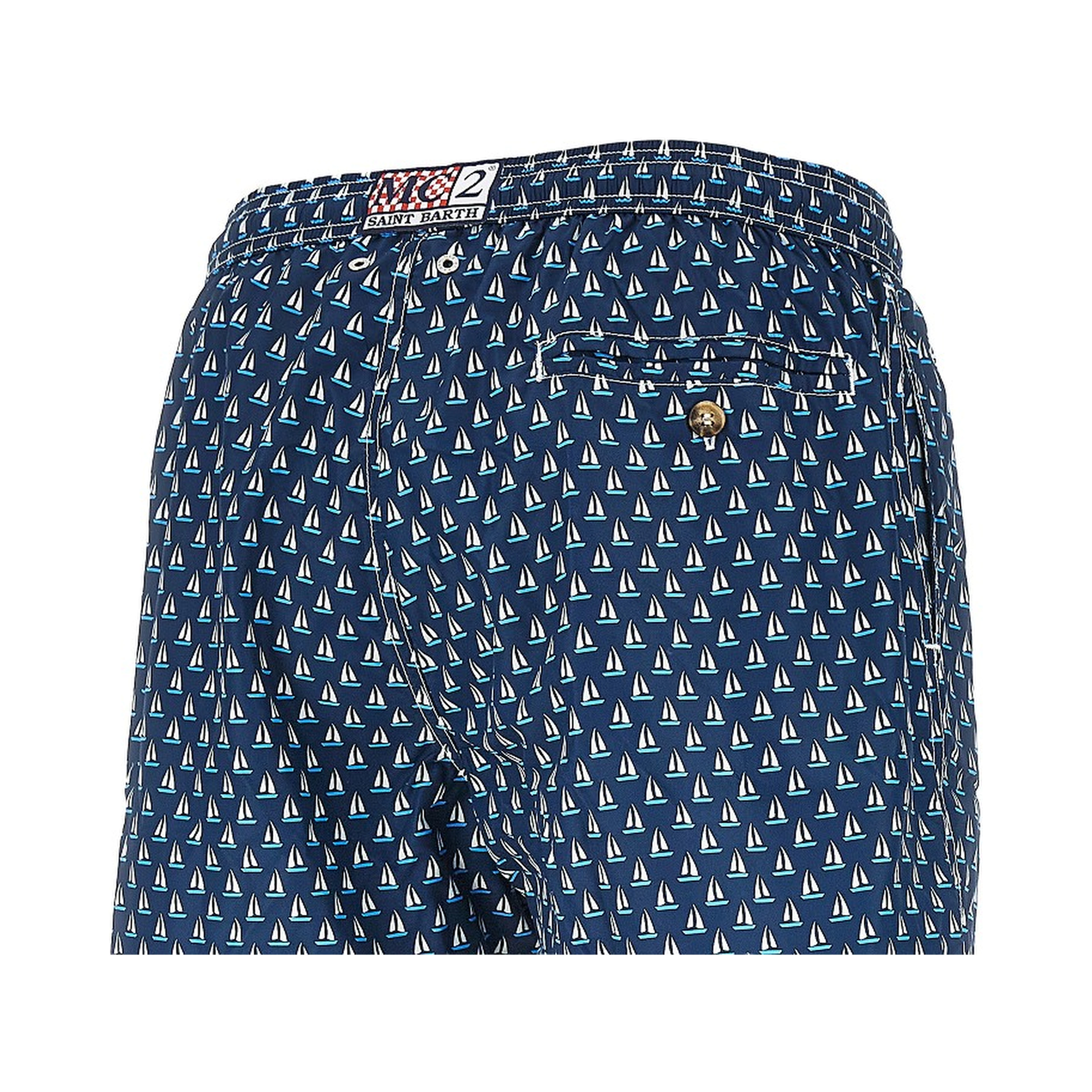 Regular Sail printed swim shorts