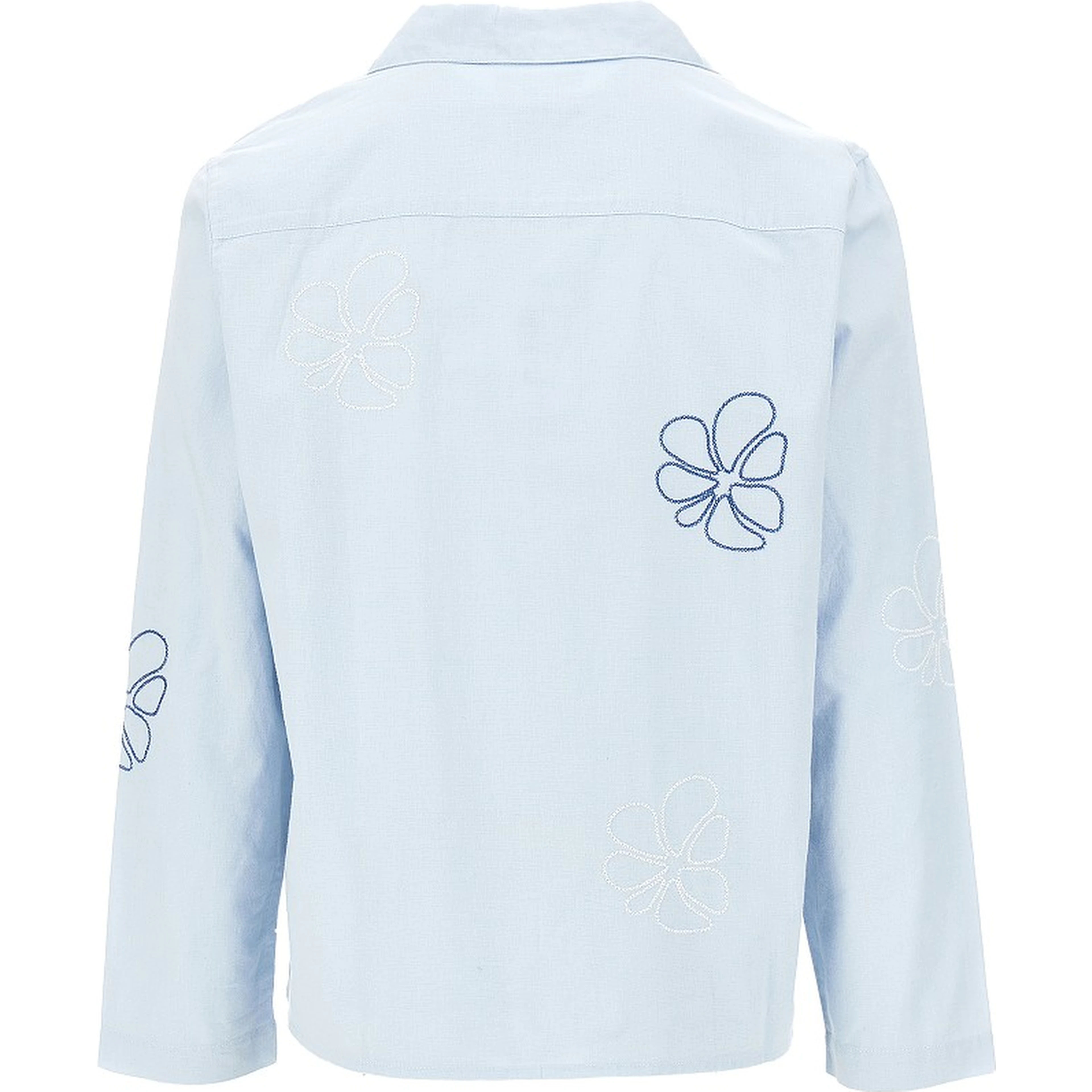 'Corey' embroidered cotton and linen shirt