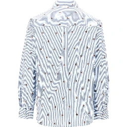 'Kolton' basket motif shirt
