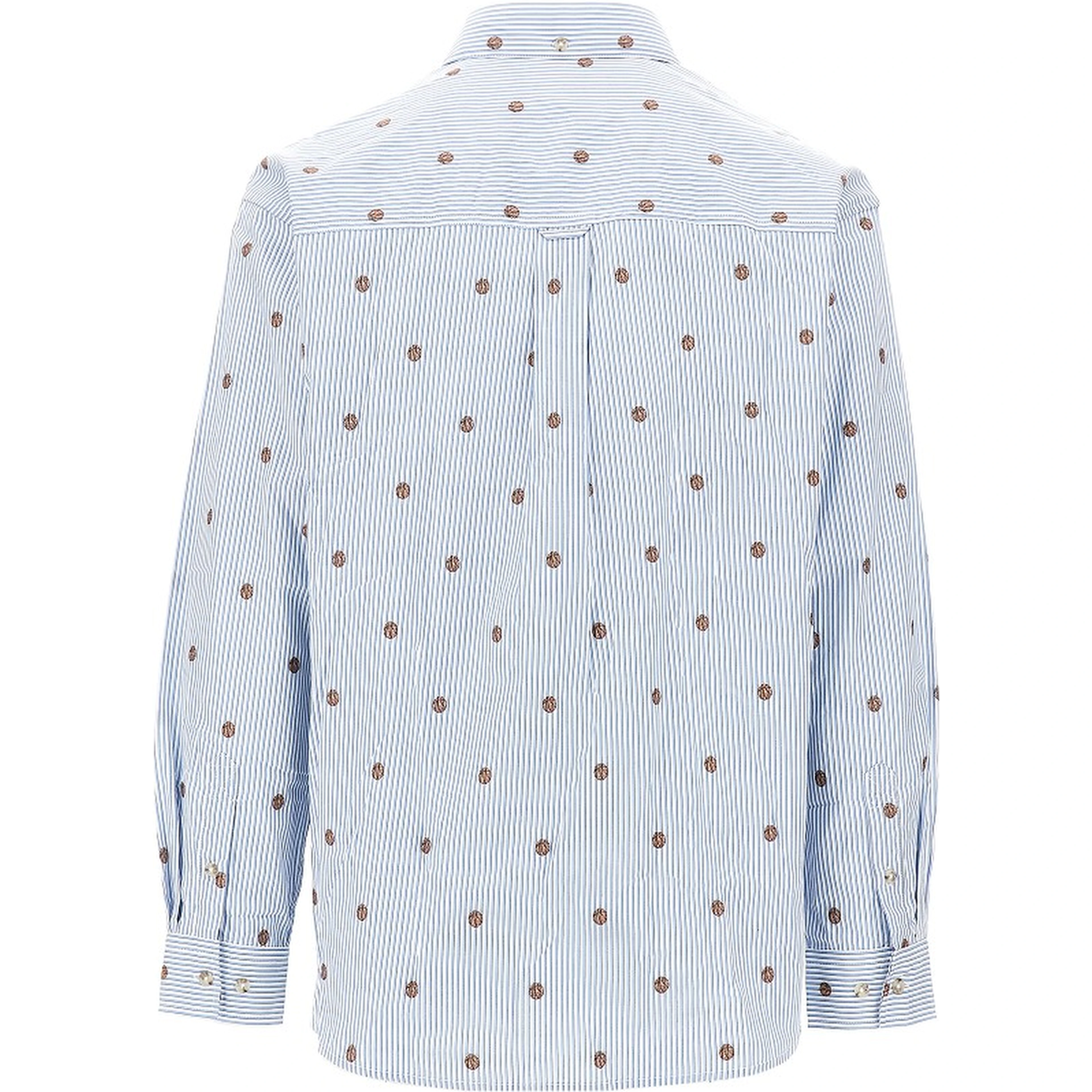'Kolton' basket motif shirt