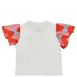 Cotton t-shirt with logo print