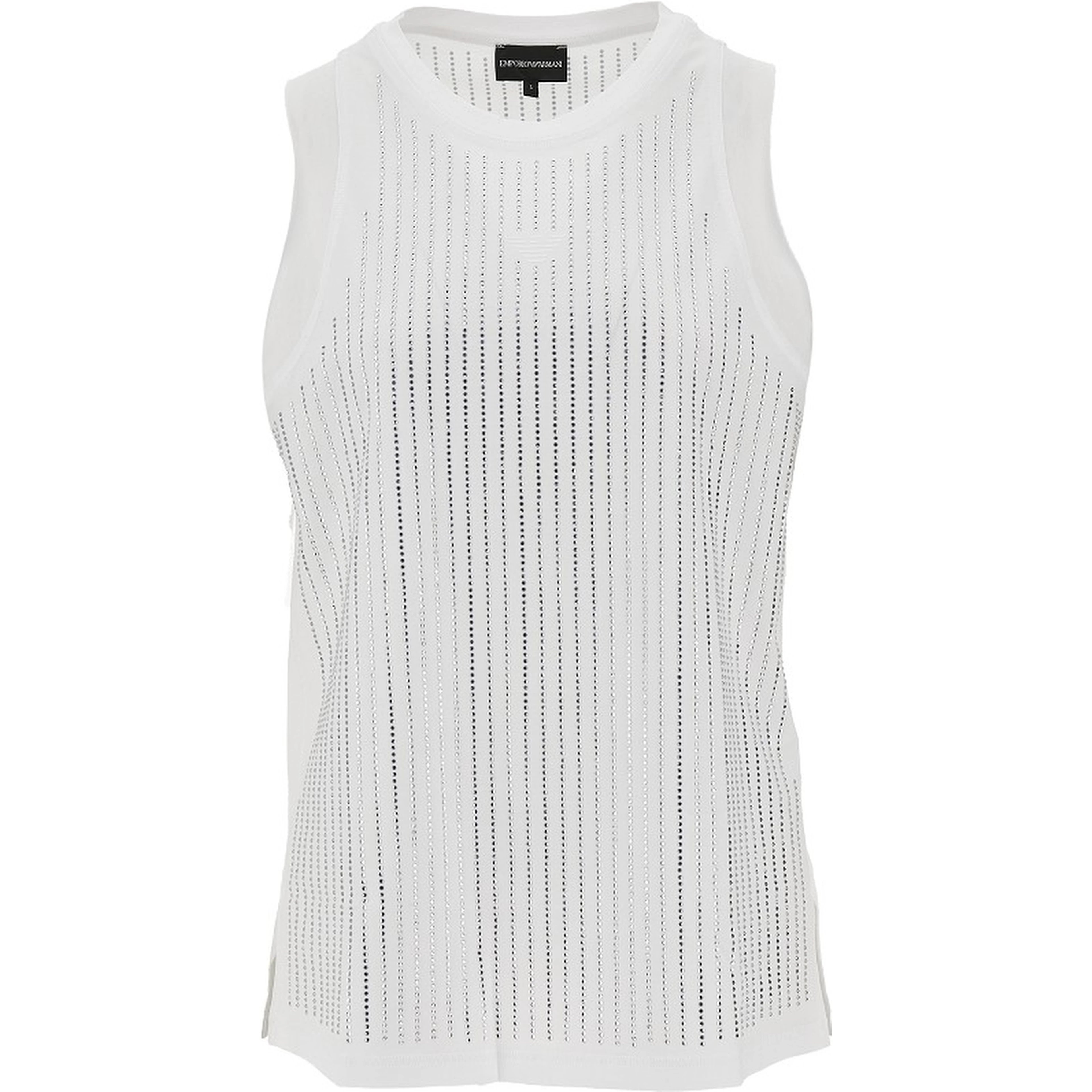 Strass-embellished jersey top