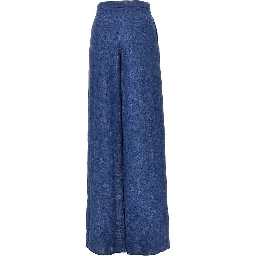 Chambray wide leg pants