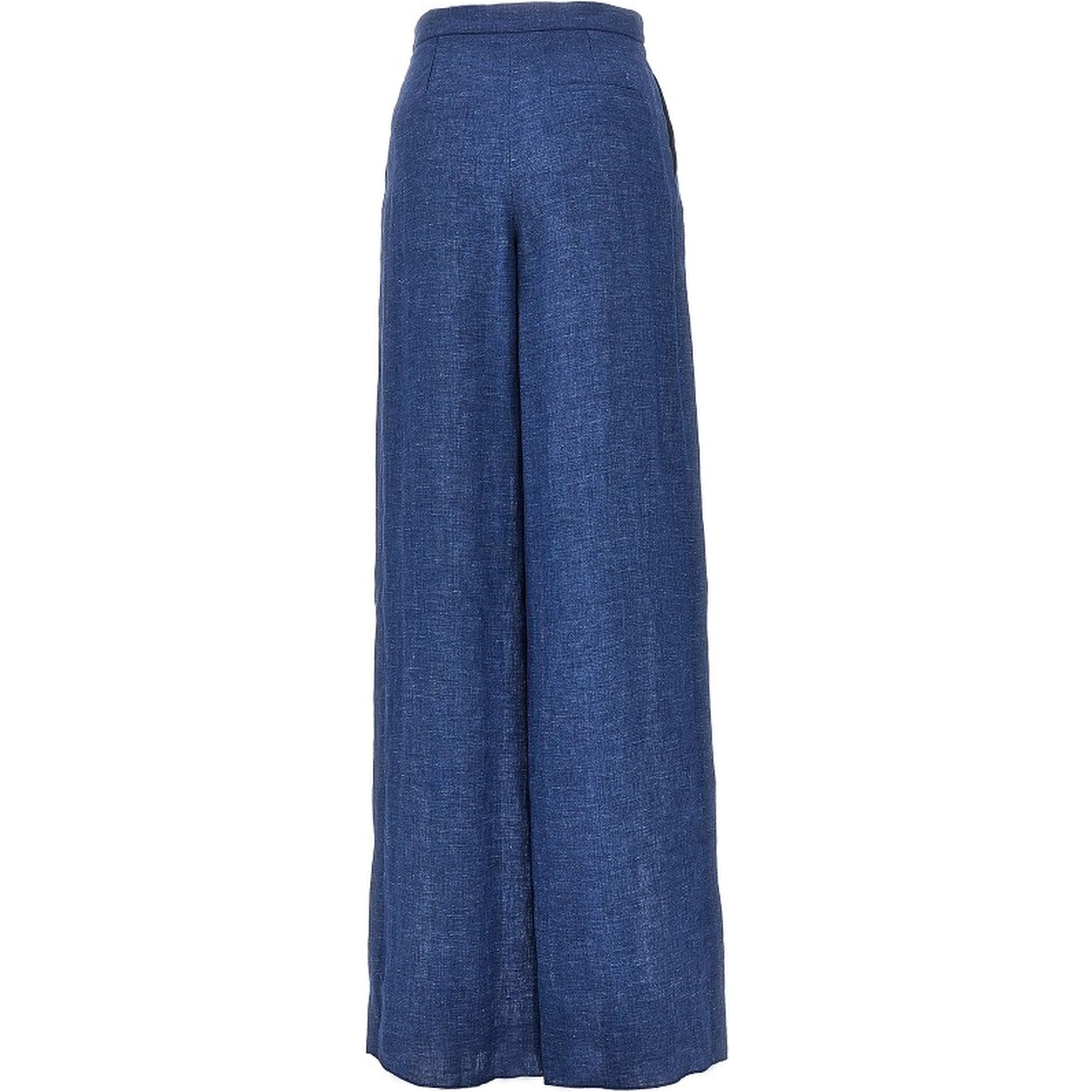 Chambray wide leg pants