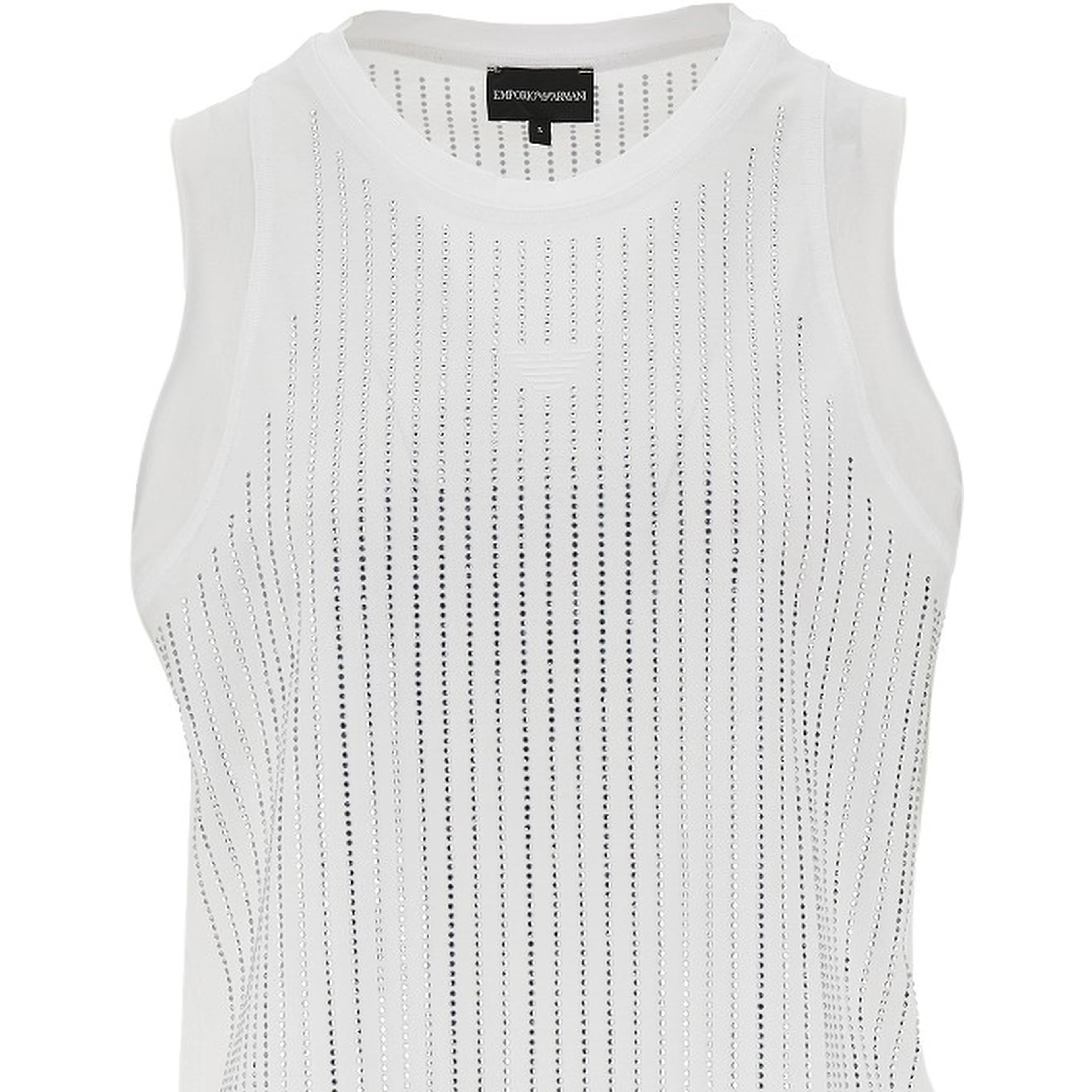 Strass-embellished jersey top